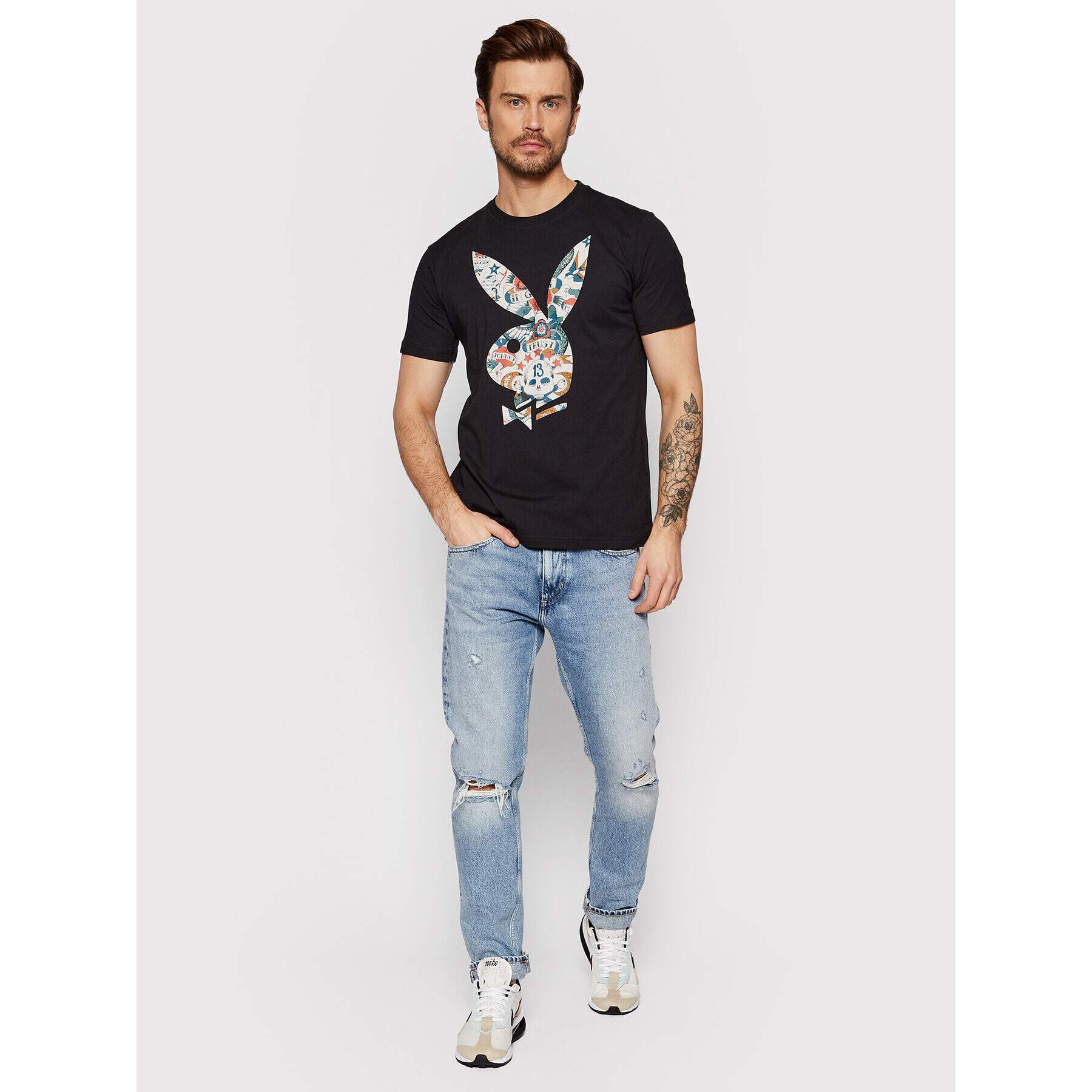 John Richmond Тишърт Unisex RMP22305TS Черен Regular Fit - Pepit.bg