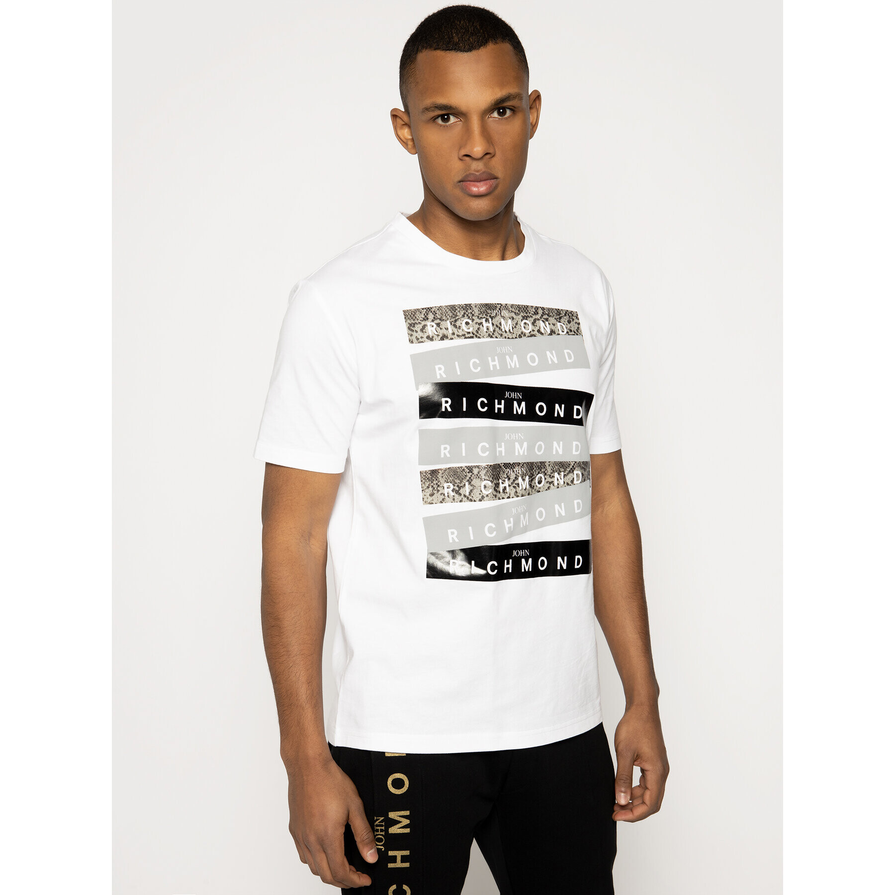 John Richmond Тишърт Valentina RMP20078TS Бял Regular Fit - Pepit.bg