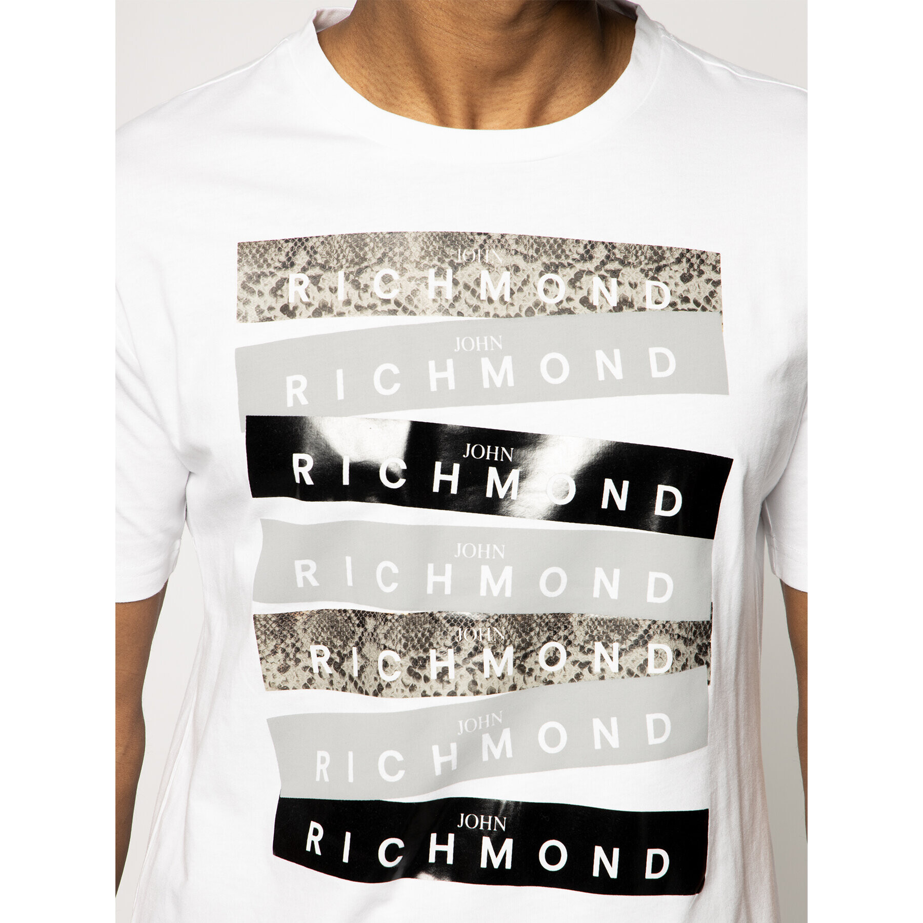 John Richmond Тишърт Valentina RMP20078TS Бял Regular Fit - Pepit.bg