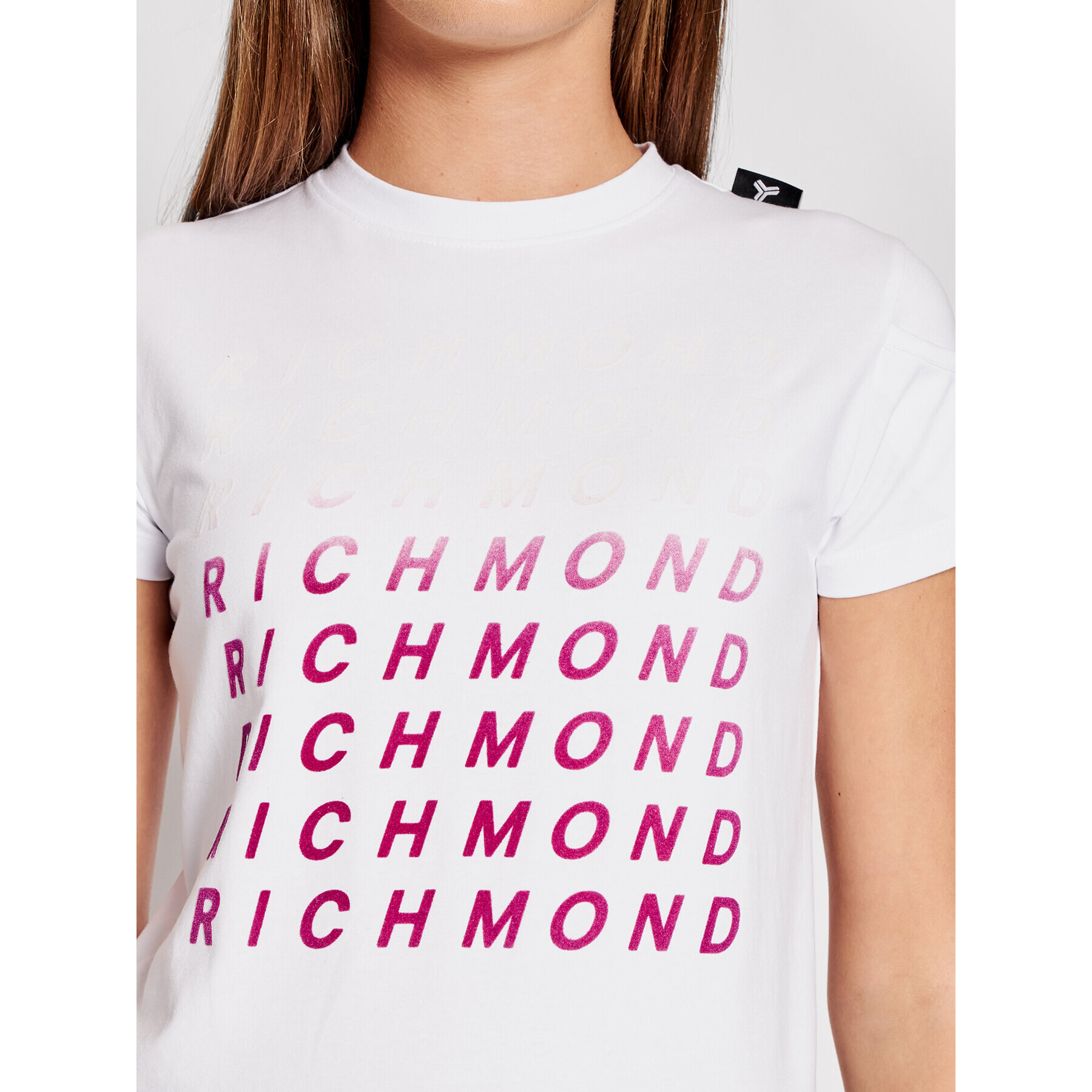 John Richmond Тишърт Worland UWA21018TS Бял Regular Fit - Pepit.bg