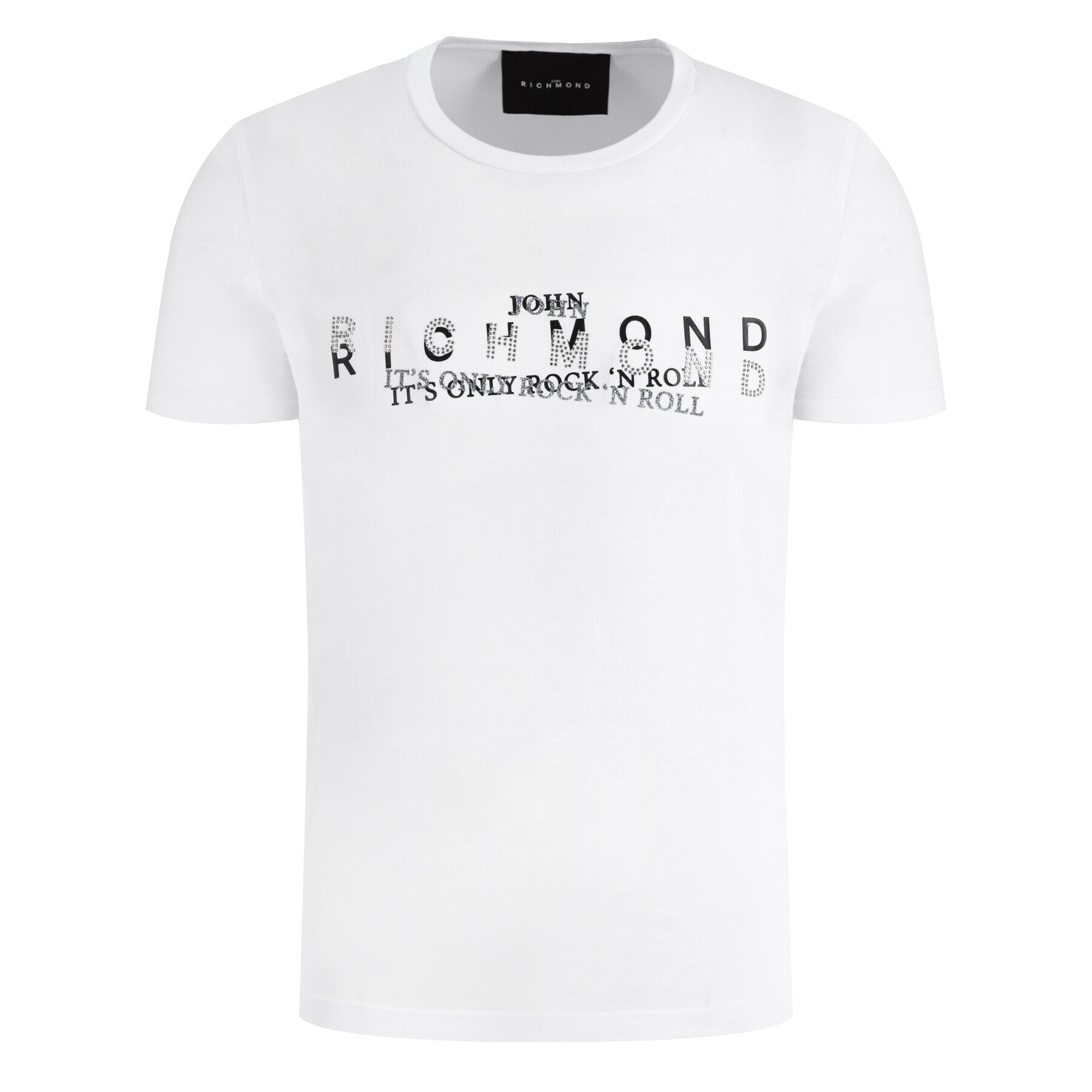 John Richmond Тишърт Zhenya RMP20015TS Бял Regular Fit - Pepit.bg