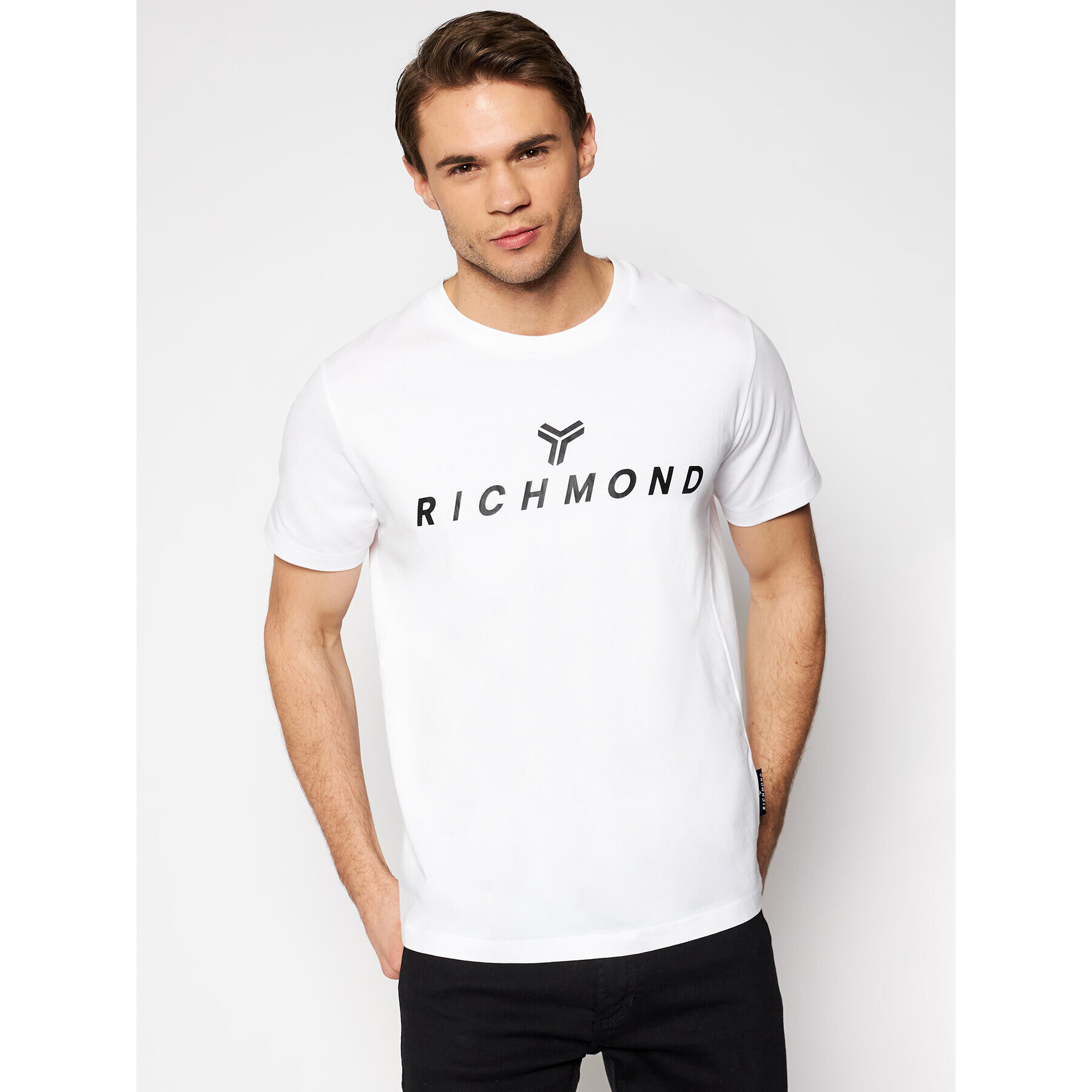 John Richmond Тишърт Zhotasy UMP21004TS Бял Regular Fit - Pepit.bg