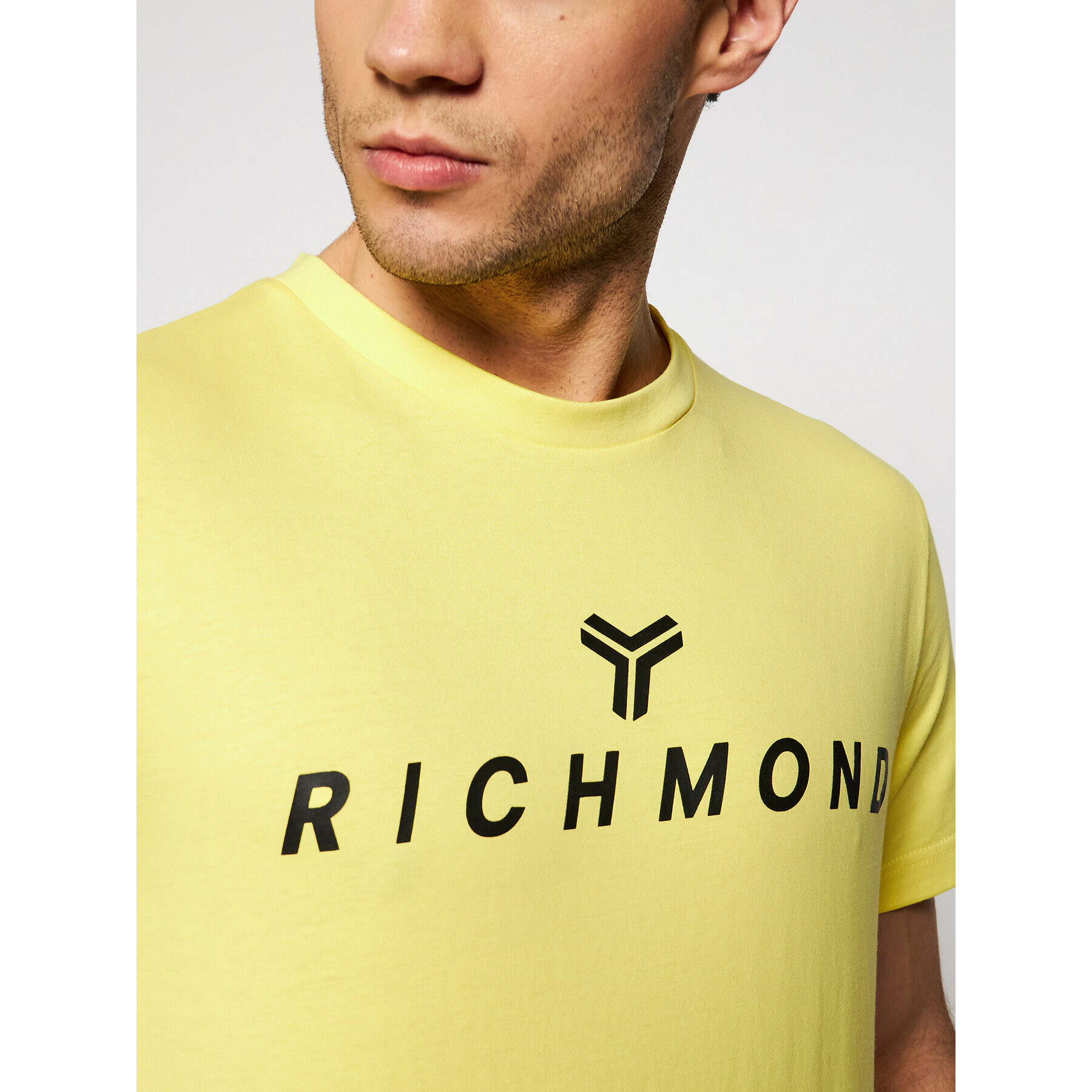 John Richmond Тишърт Zhotasy UMP21004TS Жълт Regular Fit - Pepit.bg