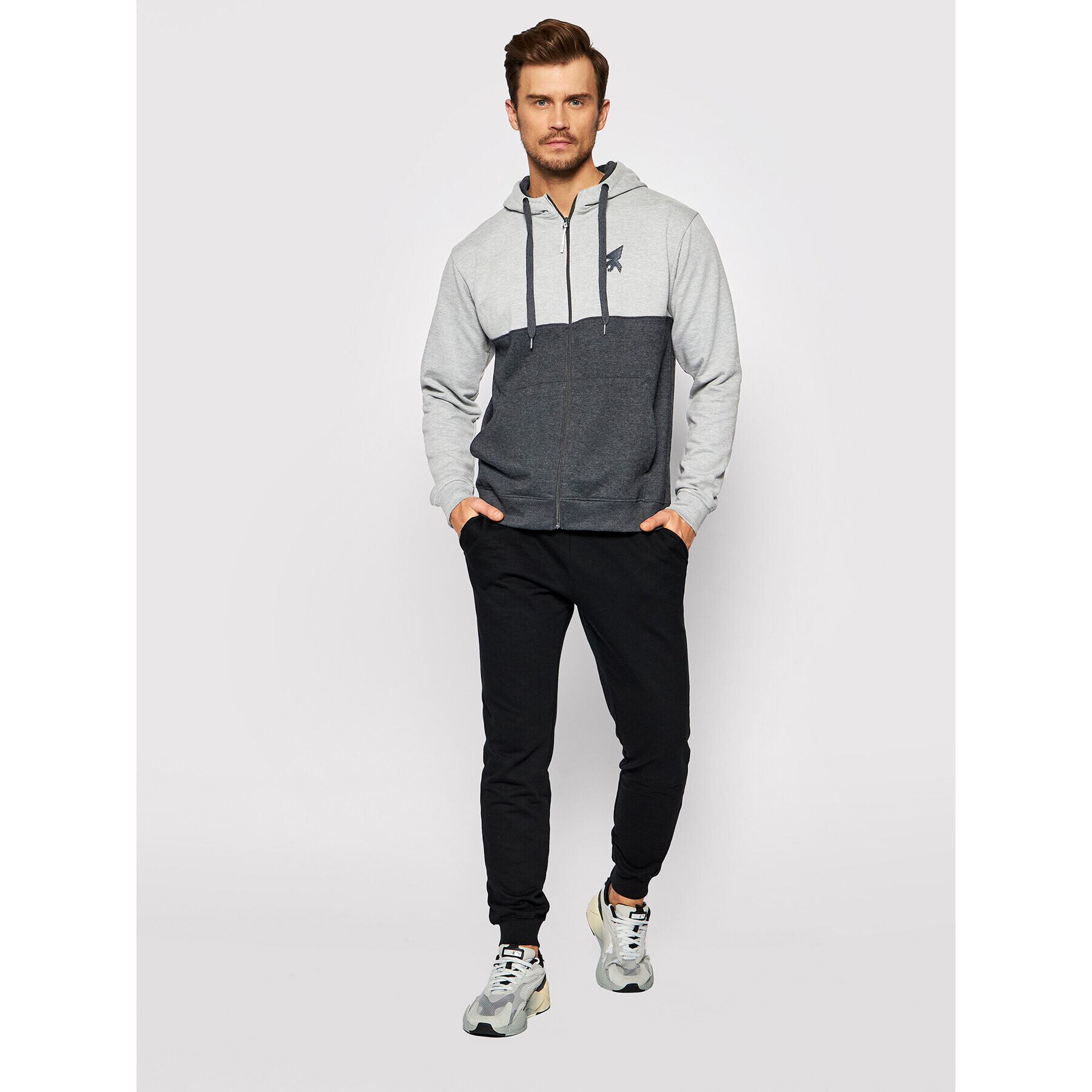 Joma Суитшърт Urban Street Zip-Up 102475.160 Сив Regular Fit - Pepit.bg