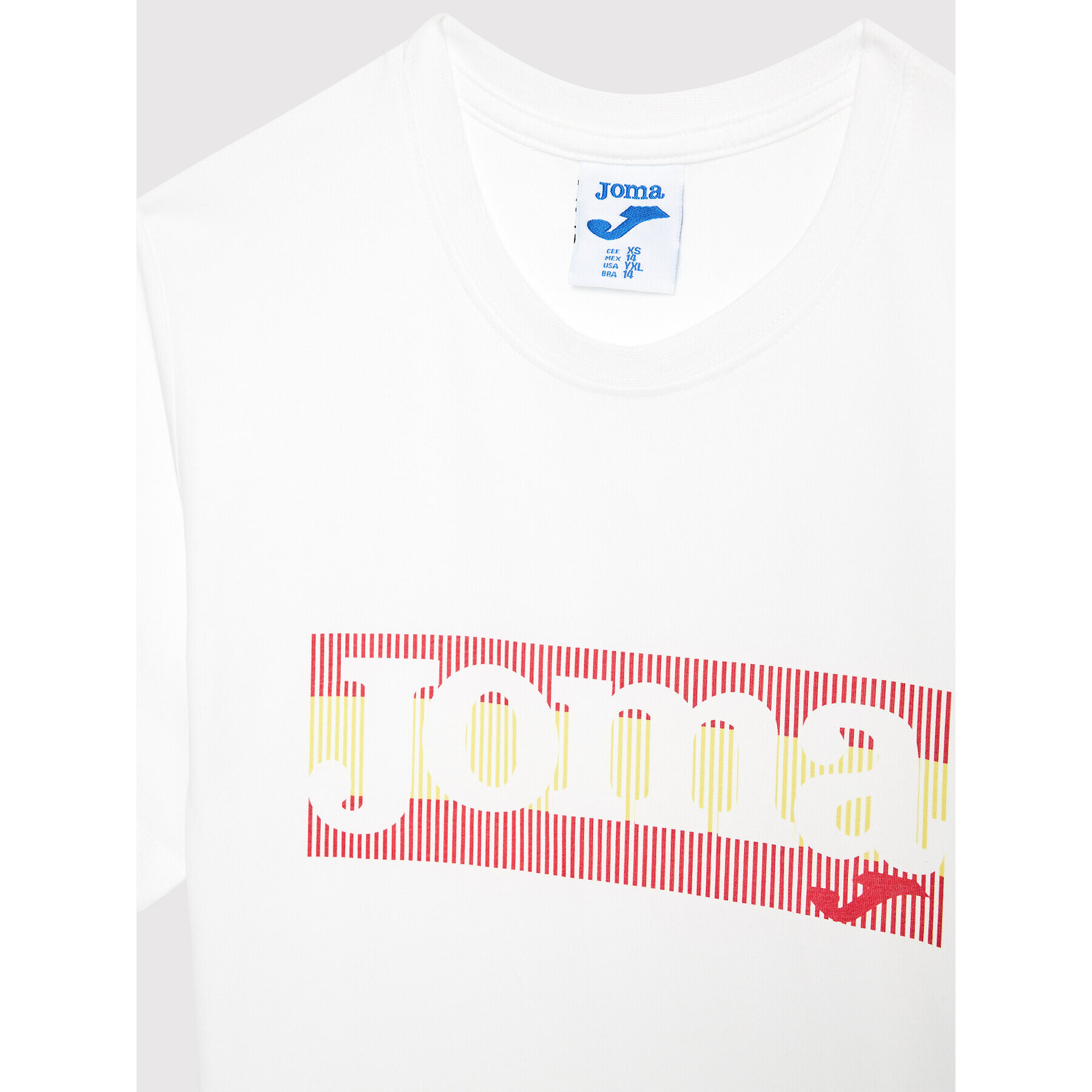 Joma Тишърт Gamma 101739AW200D Бял Regular Fit - Pepit.bg