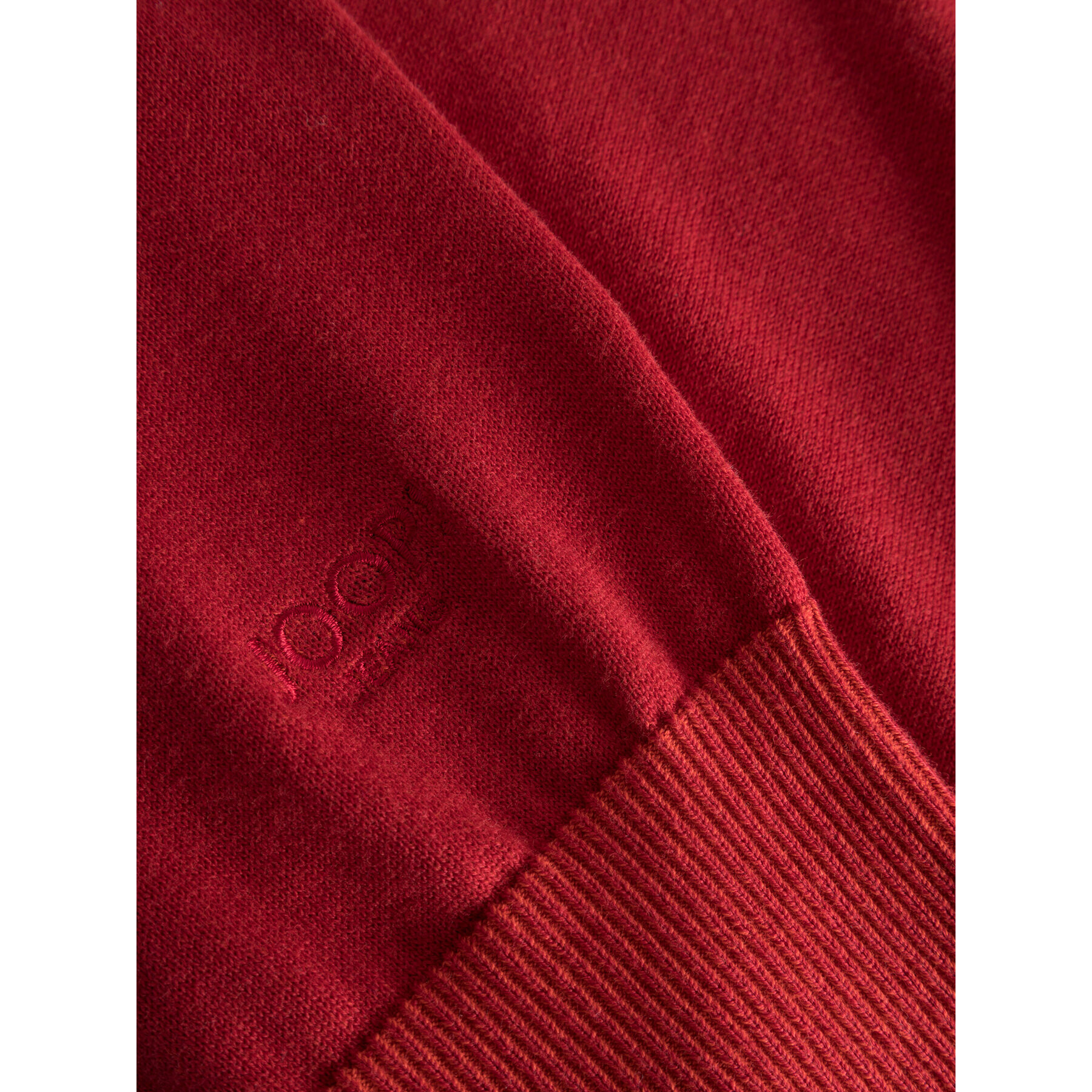 JOOP! Jeans Пуловер 30035083 Червен Modern Fit - Pepit.bg