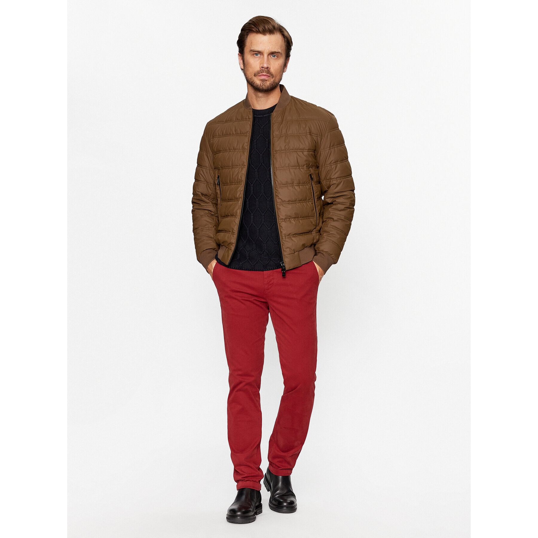 JOOP! Jeans Пуловер 30037700 Тъмносин Modern Fit - Pepit.bg