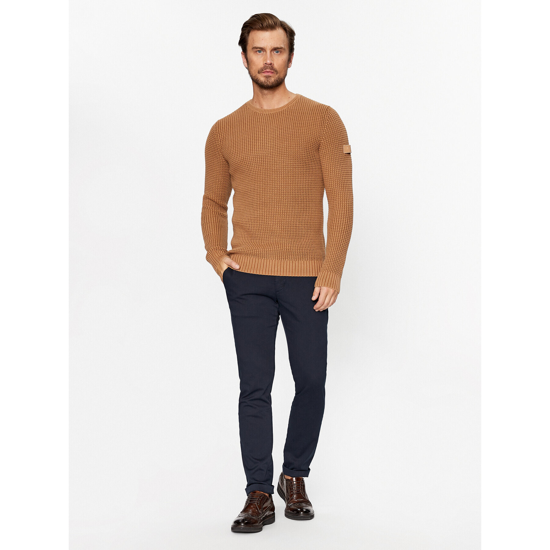 JOOP! Jeans Пуловер 30037715 Бежов Modern Fit - Pepit.bg