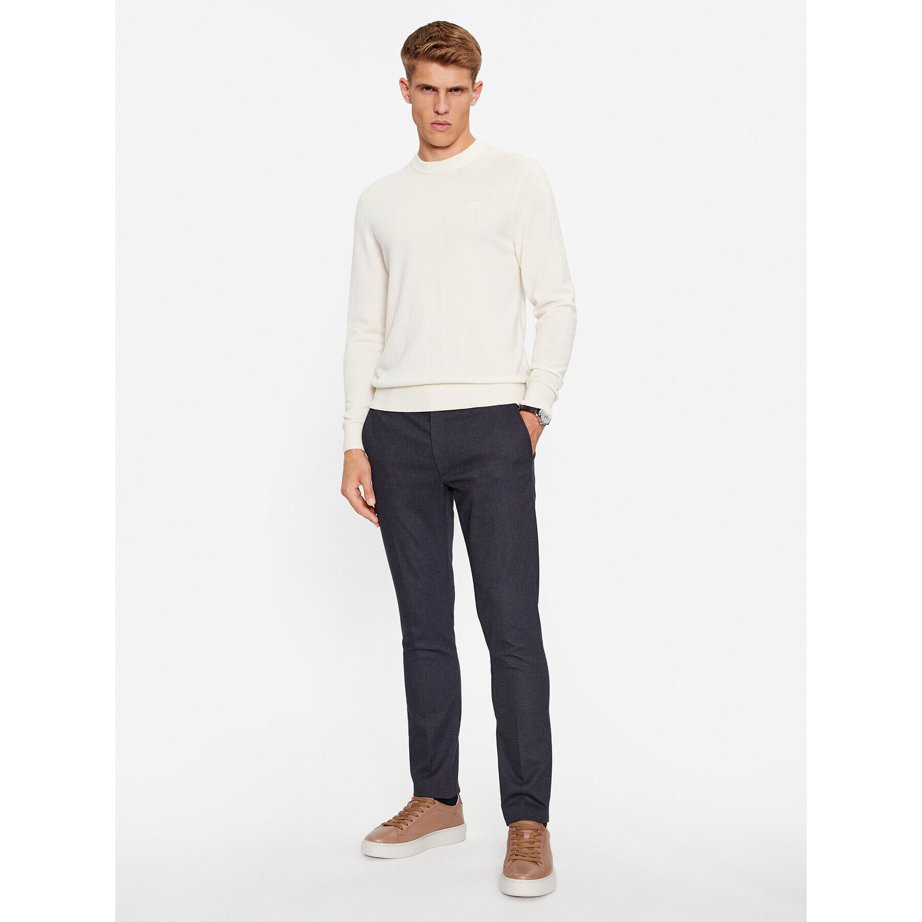 JOOP! Jeans Пуловер 30040144 Екрю Modern Fit - Pepit.bg