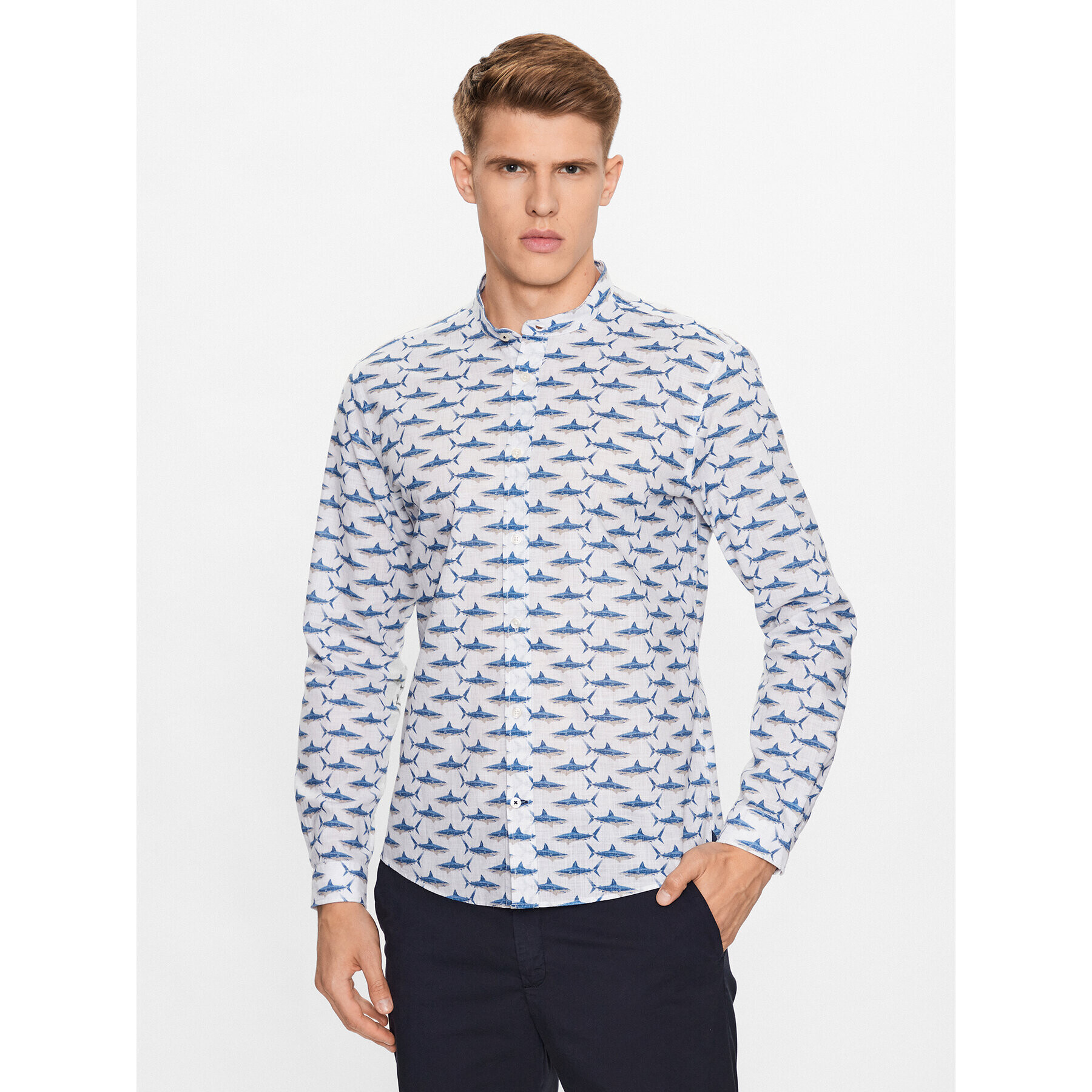 JOOP! Jeans Риза 30036346 Бежов Regular Fit - Pepit.bg