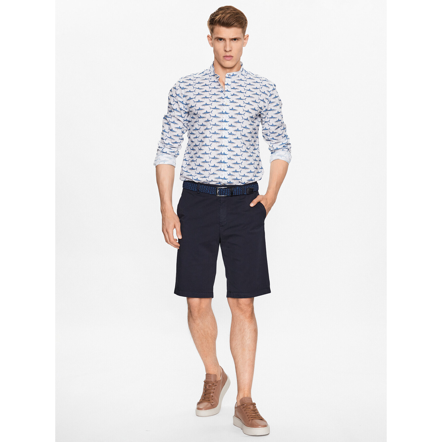 JOOP! Jeans Риза 30036346 Бежов Regular Fit - Pepit.bg