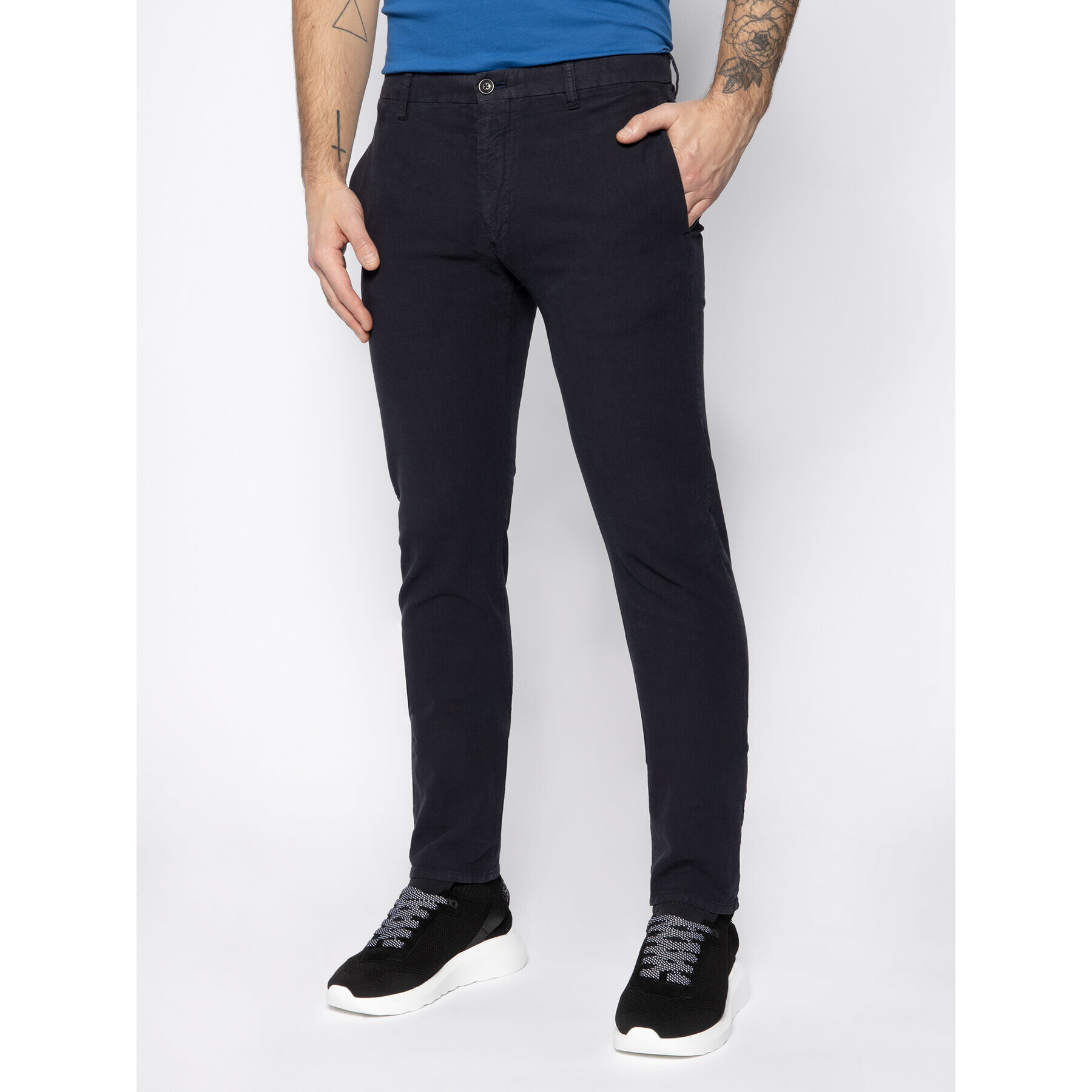 JOOP! Jeans Текстилни панталони Scott 30018688 Тъмносин Slim Fit - Pepit.bg