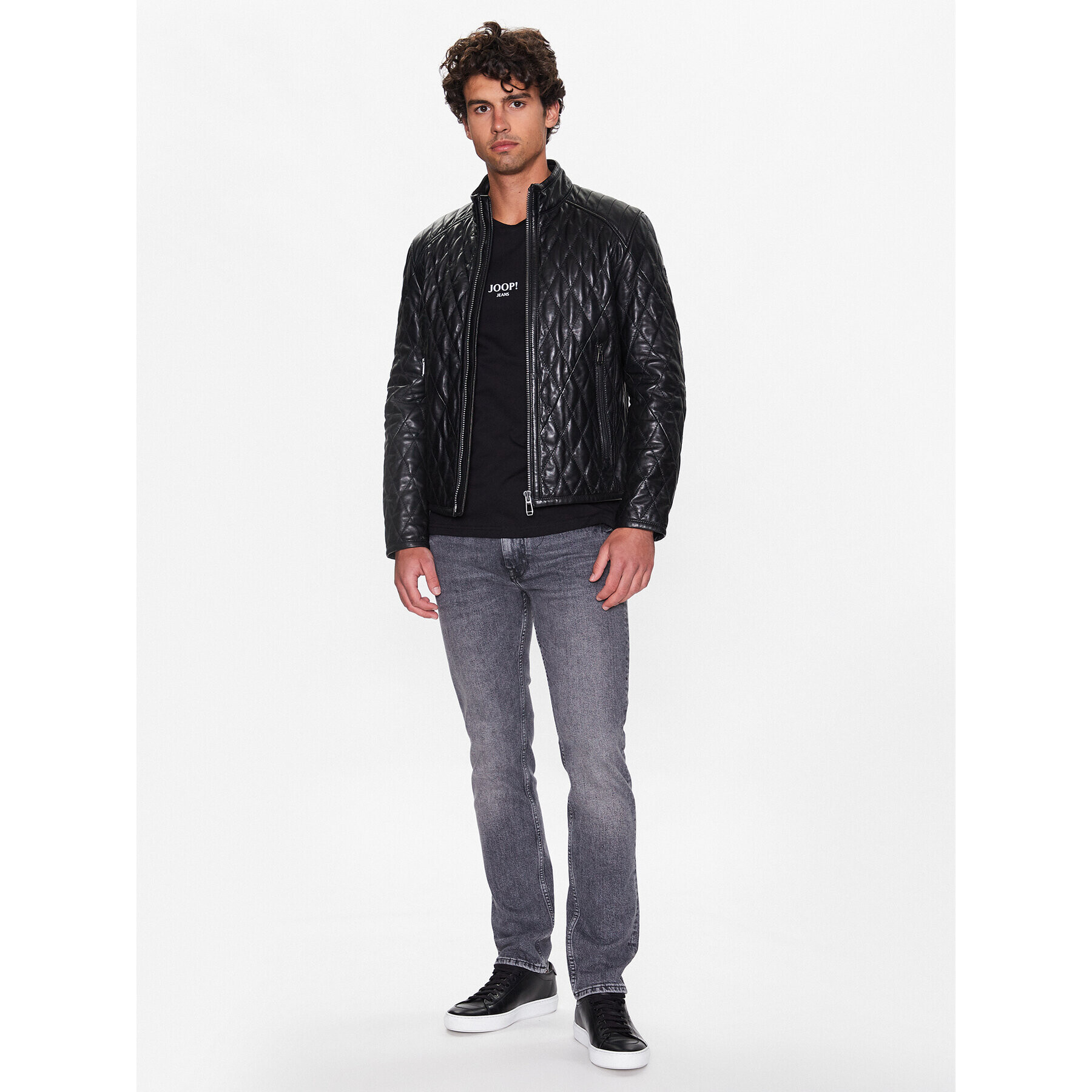 JOOP! Jeans Тишърт 30036023 Черен Modern Fit - Pepit.bg