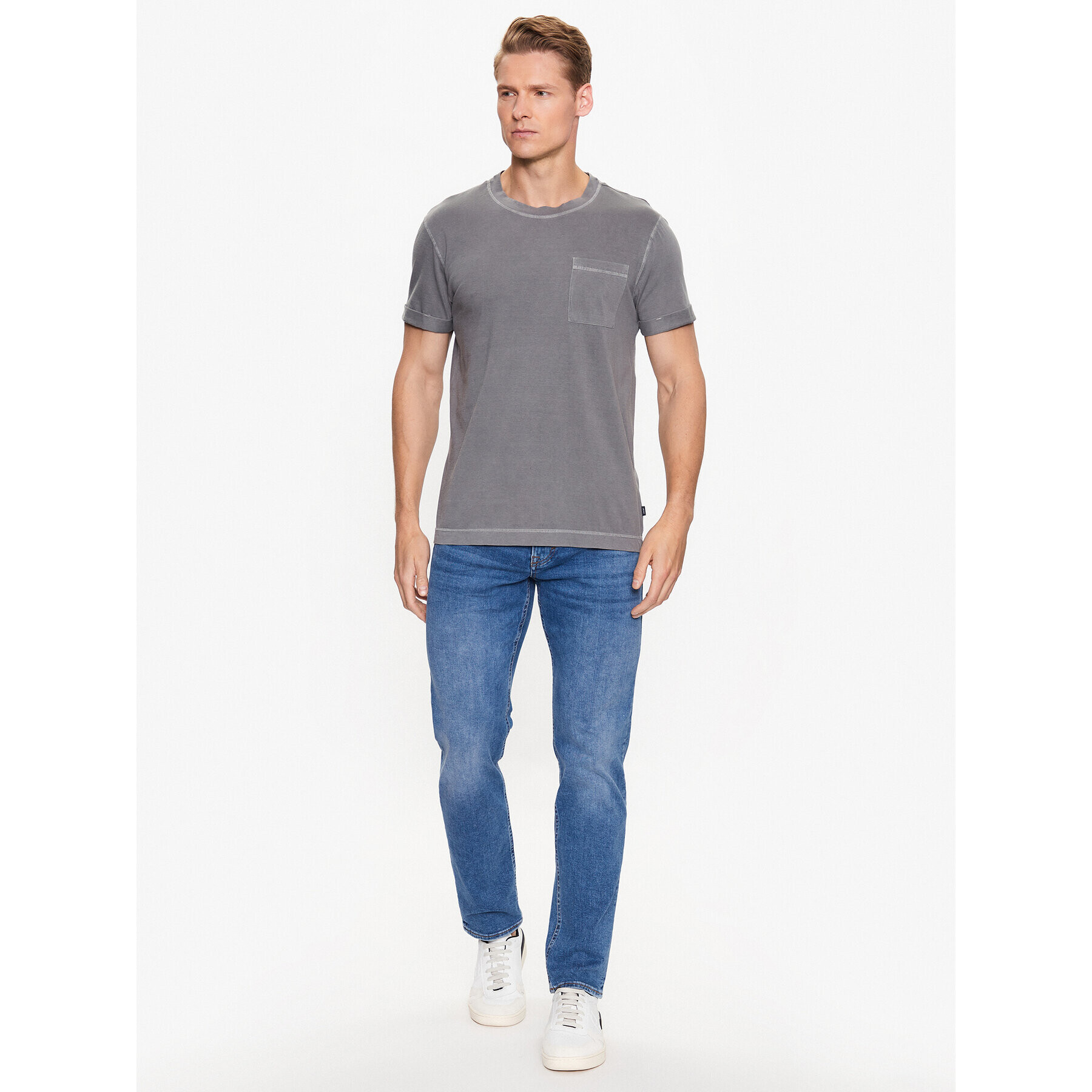 JOOP! Jeans Тишърт 30036049 Сив Modern Fit - Pepit.bg