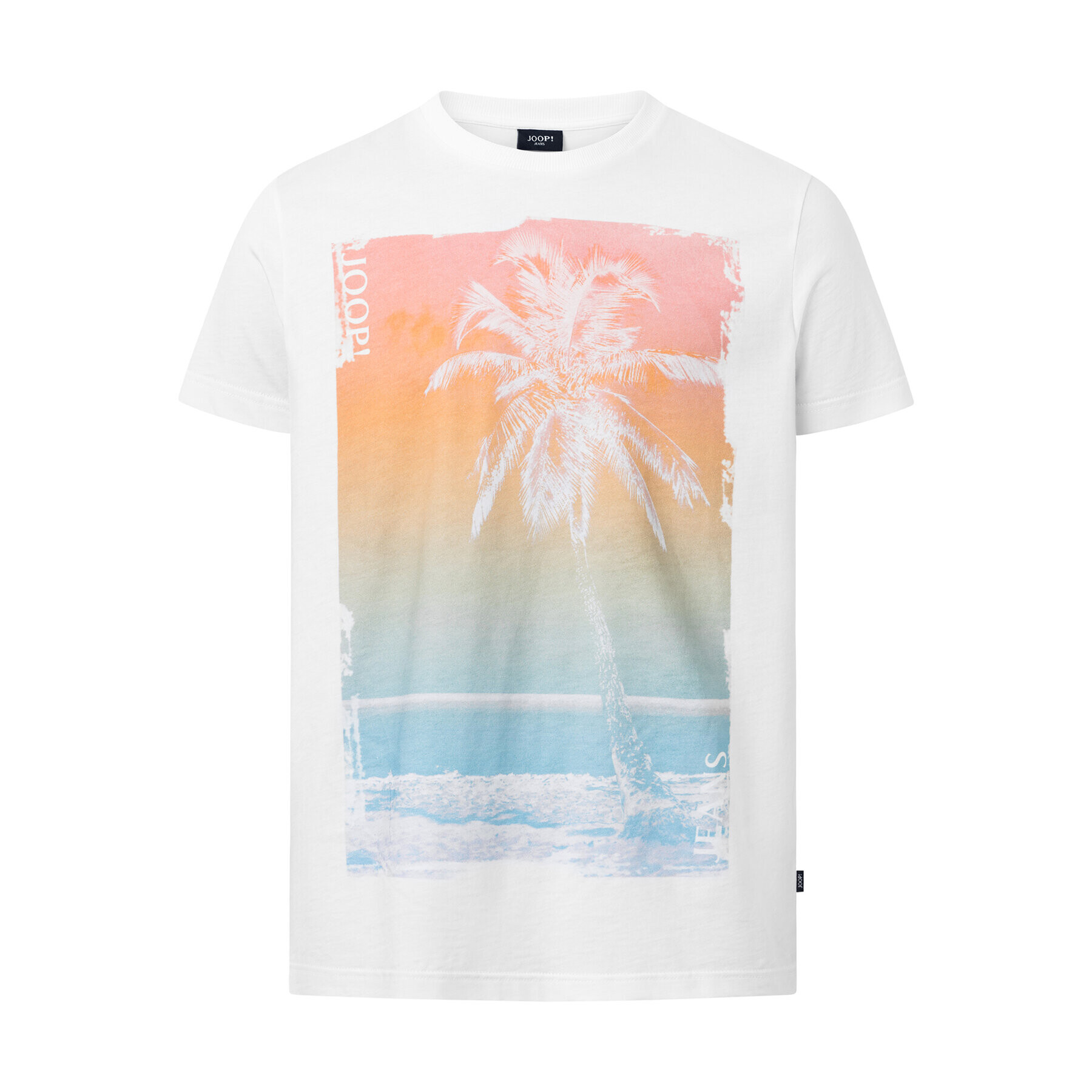 JOOP! Jeans Тишърт 30036072 Бял Loose Fit - Pepit.bg