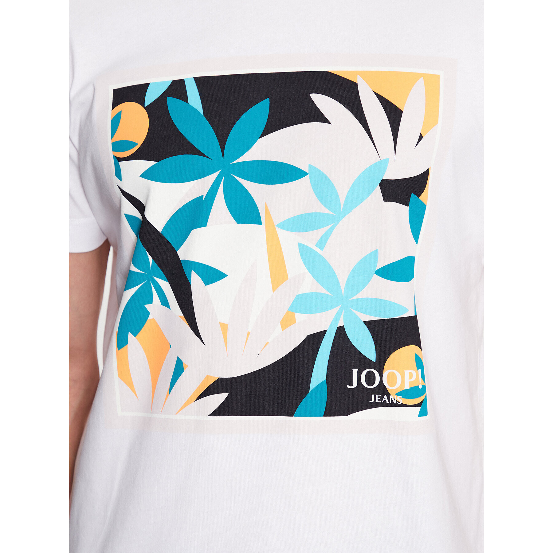 JOOP! Jeans Тишърт 30036078 Бял Modern Fit - Pepit.bg