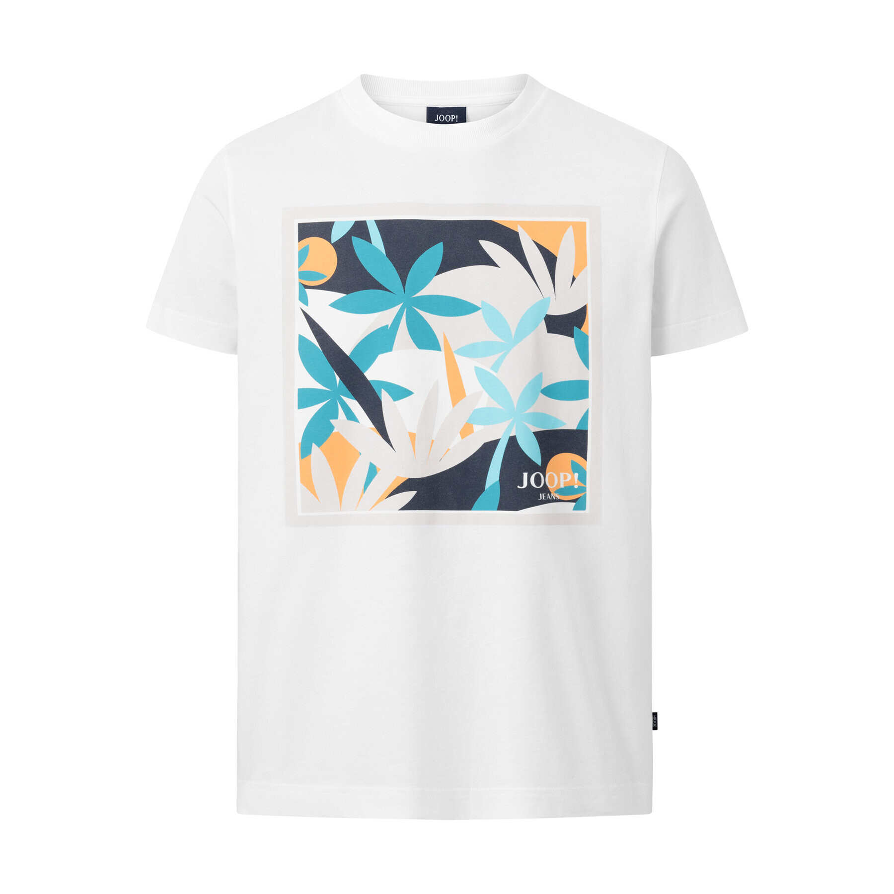 JOOP! Jeans Тишърт 30036078 Бял Modern Fit - Pepit.bg