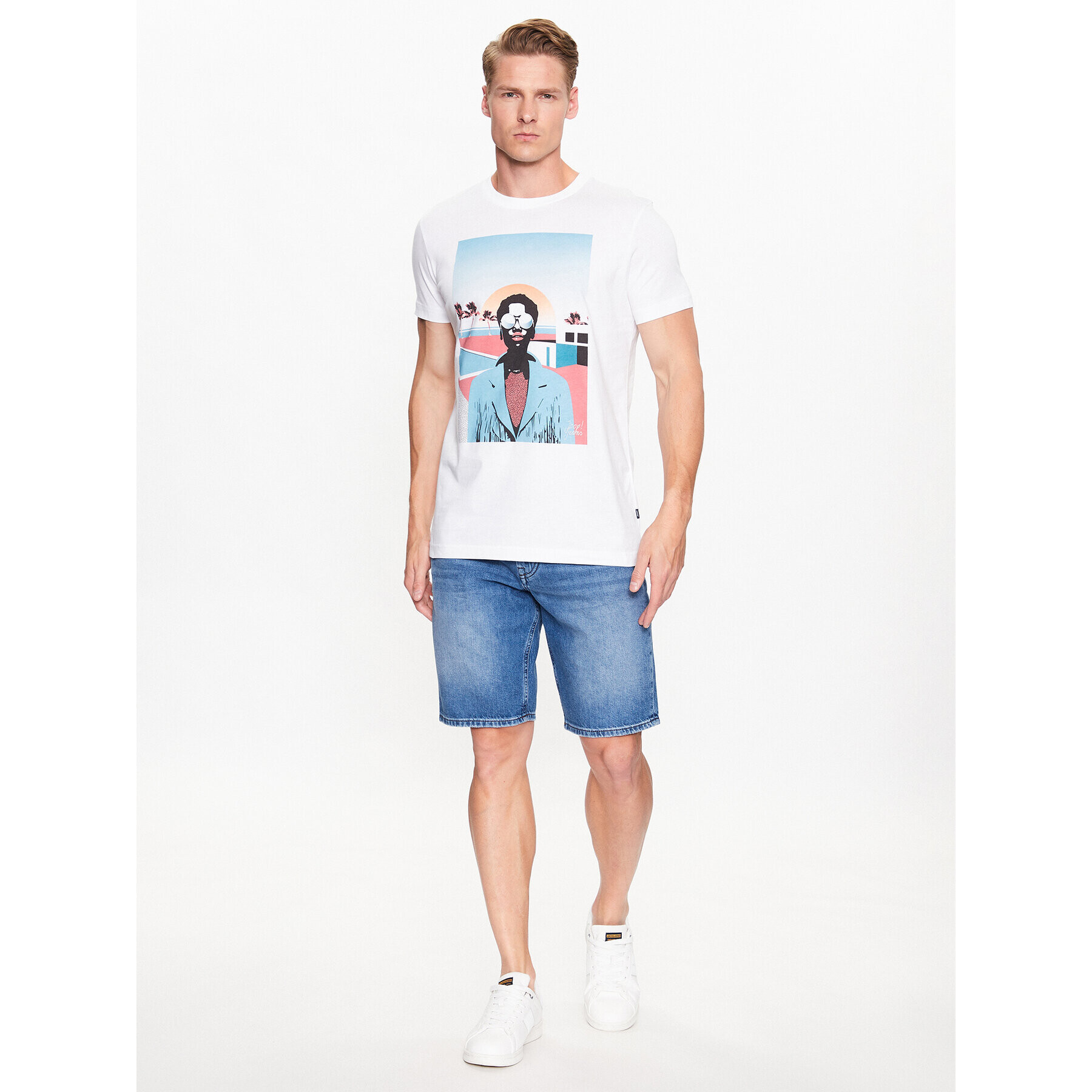 JOOP! Jeans Тишърт 30037365 Бежов Modern Fit - Pepit.bg