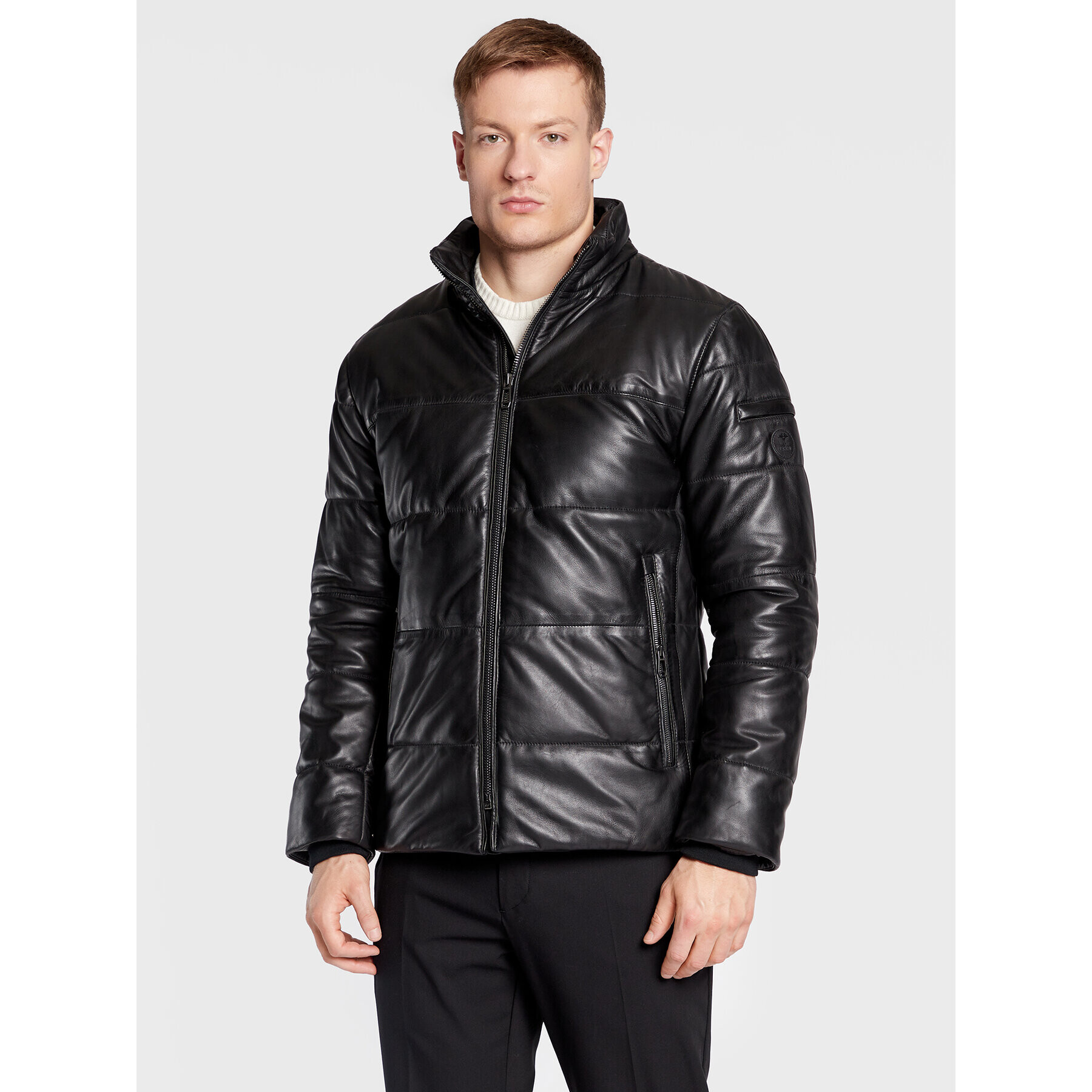 JOOP! Кожено яке Hawkey2 1500131 Черен Regular Fit - Pepit.bg
