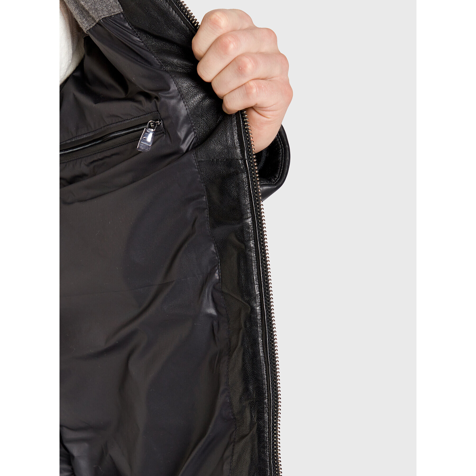 JOOP! Кожено яке Hawkey2 1500131 Черен Regular Fit - Pepit.bg
