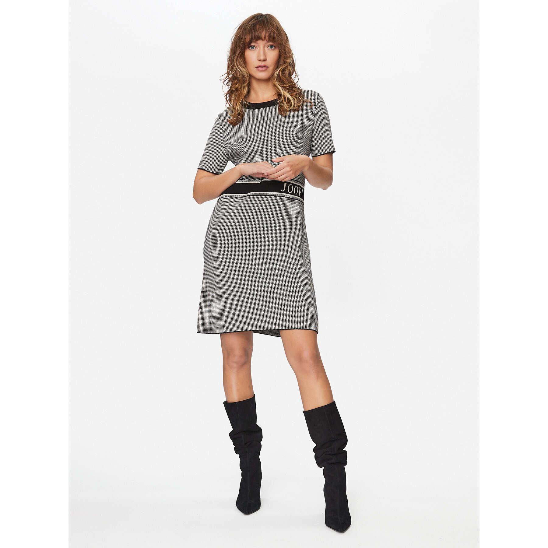 JOOP! Плетена рокля 30038059 Сив Regular Fit - Pepit.bg