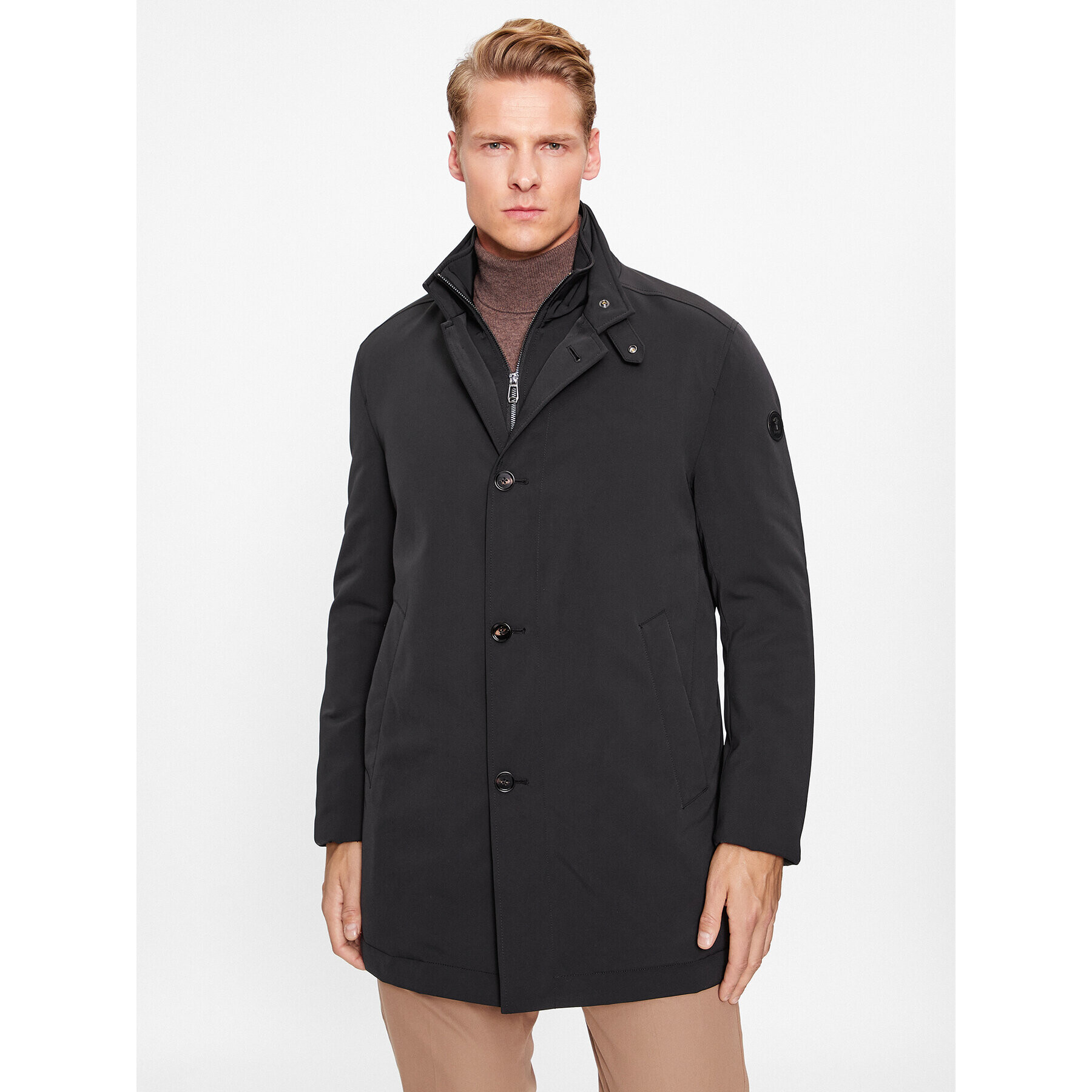 JOOP! Преходно палто 30039223 Черен Regular Fit - Pepit.bg