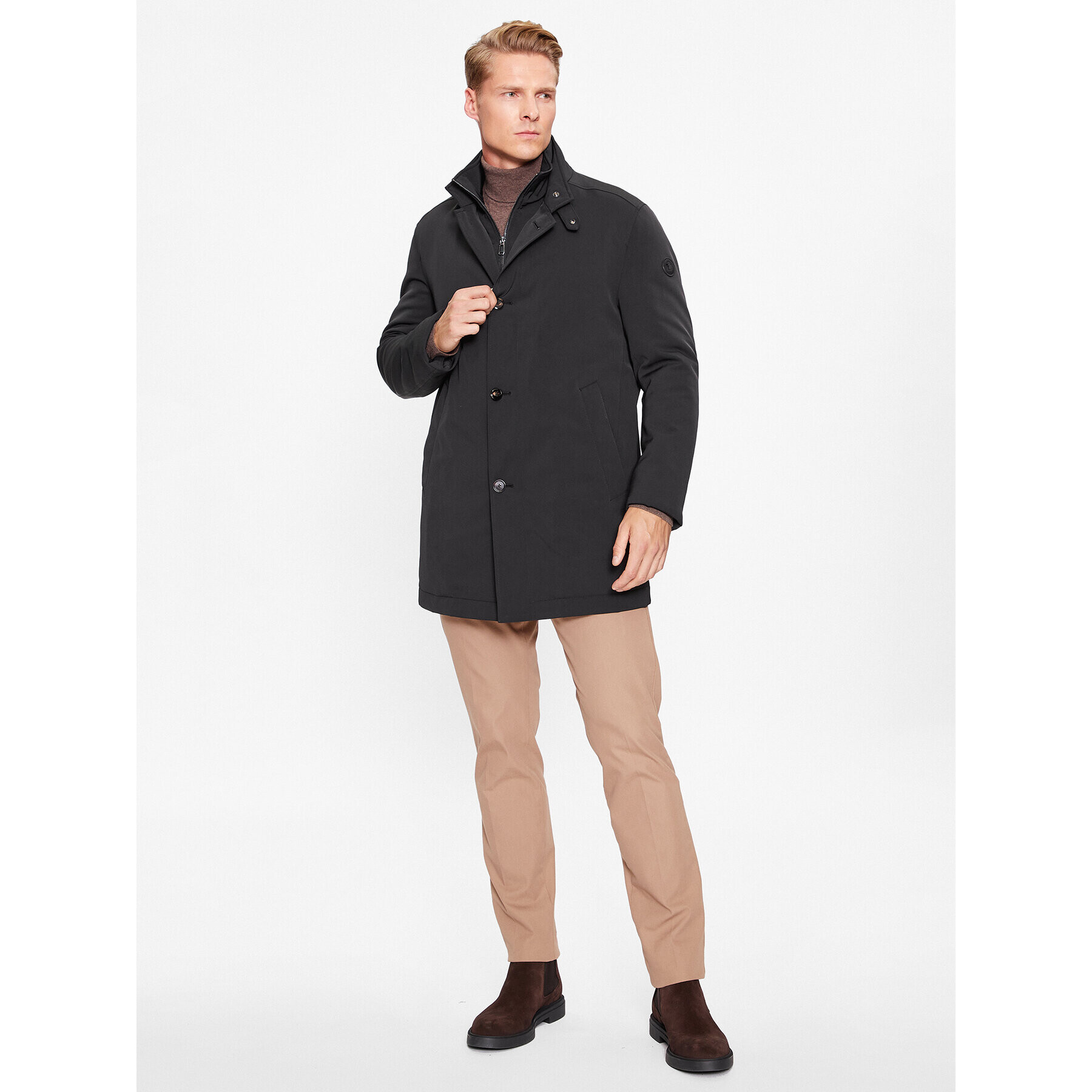 JOOP! Преходно палто 30039223 Черен Regular Fit - Pepit.bg