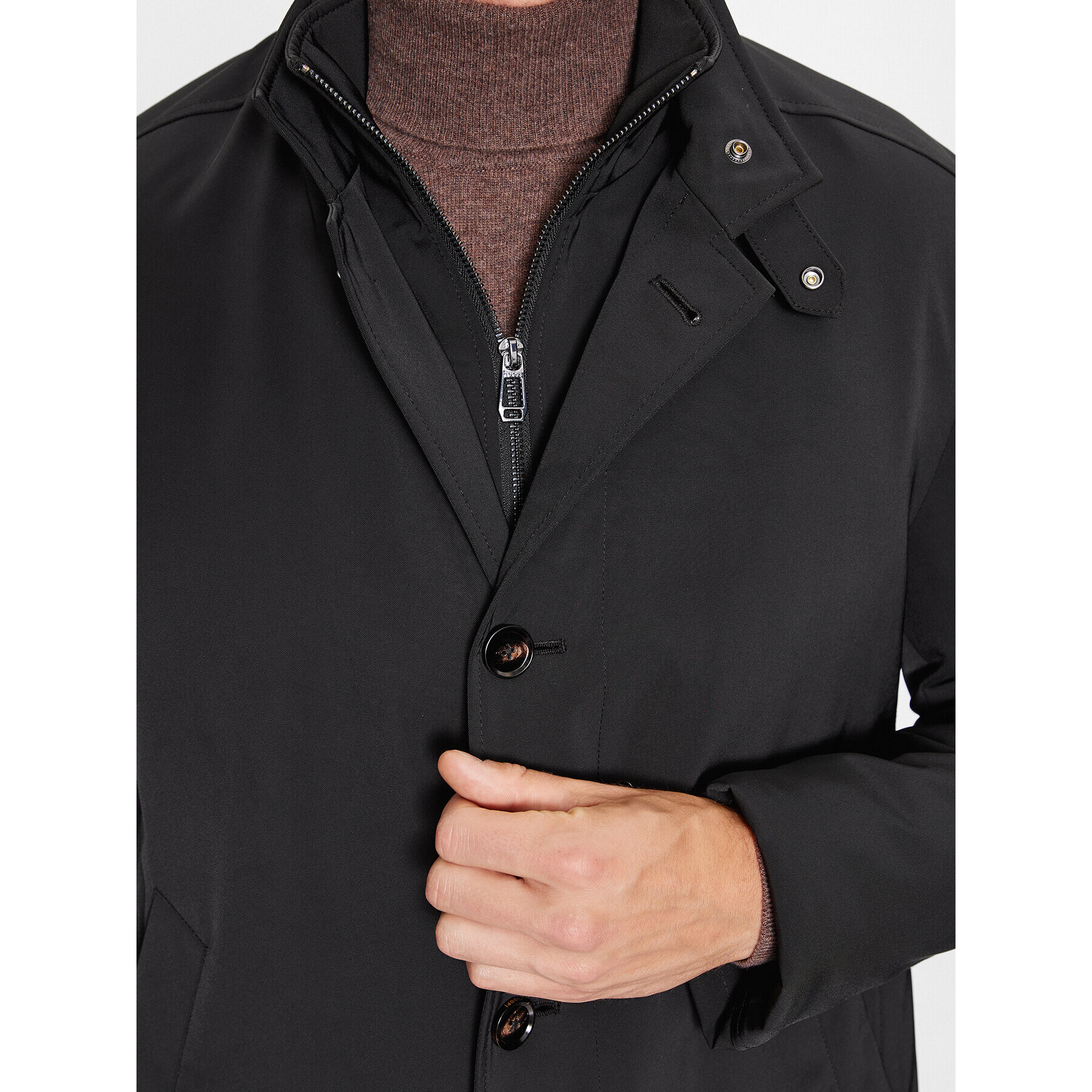 JOOP! Преходно палто 30039223 Черен Regular Fit - Pepit.bg