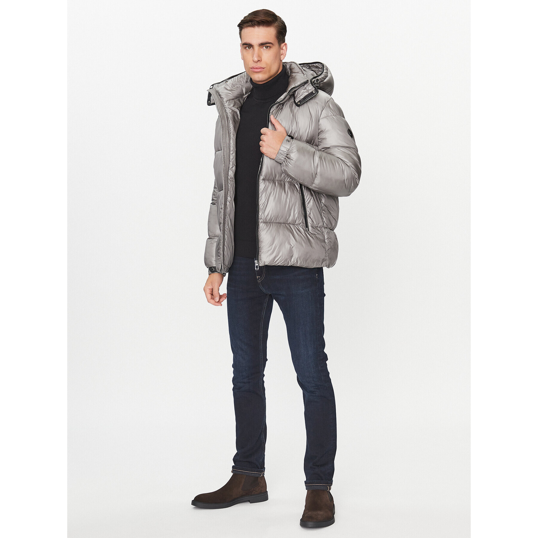 JOOP! Пухено яке 30039207 Сив Regular Fit - Pepit.bg