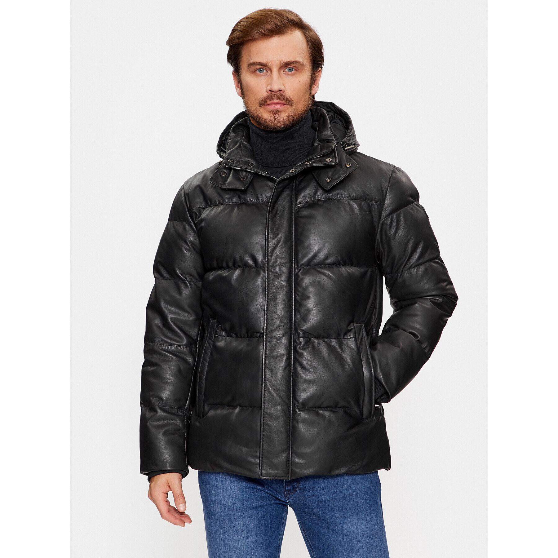 JOOP! Пухено яке Loma Черен Regular Fit - Pepit.bg