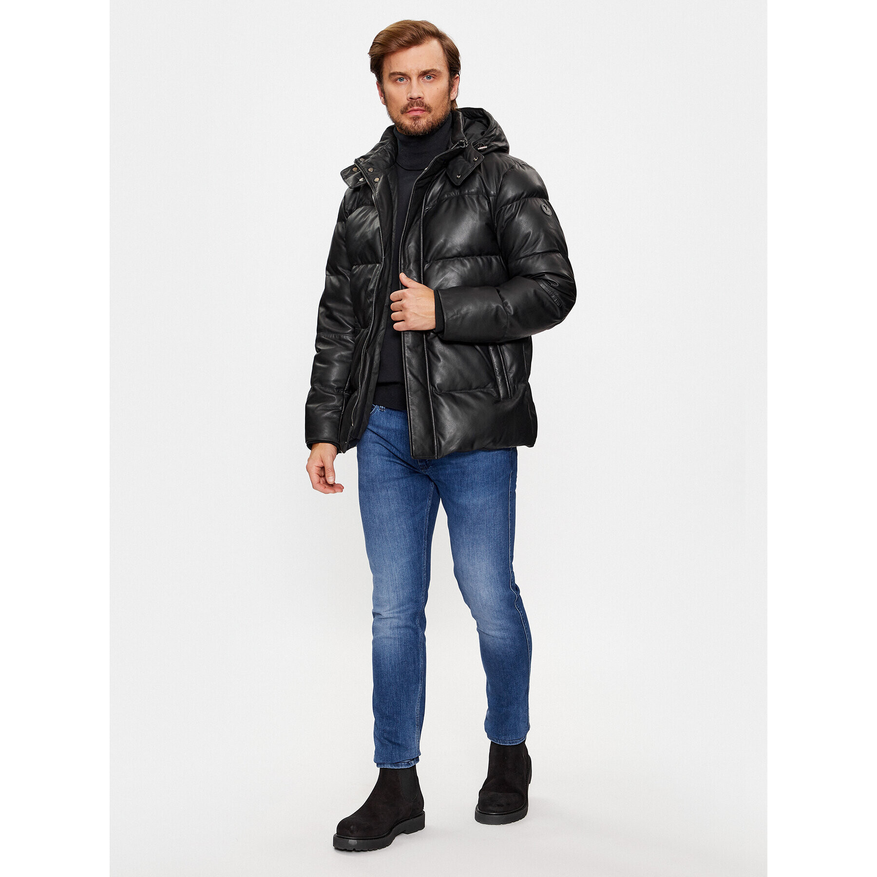 JOOP! Пухено яке Loma Черен Regular Fit - Pepit.bg
