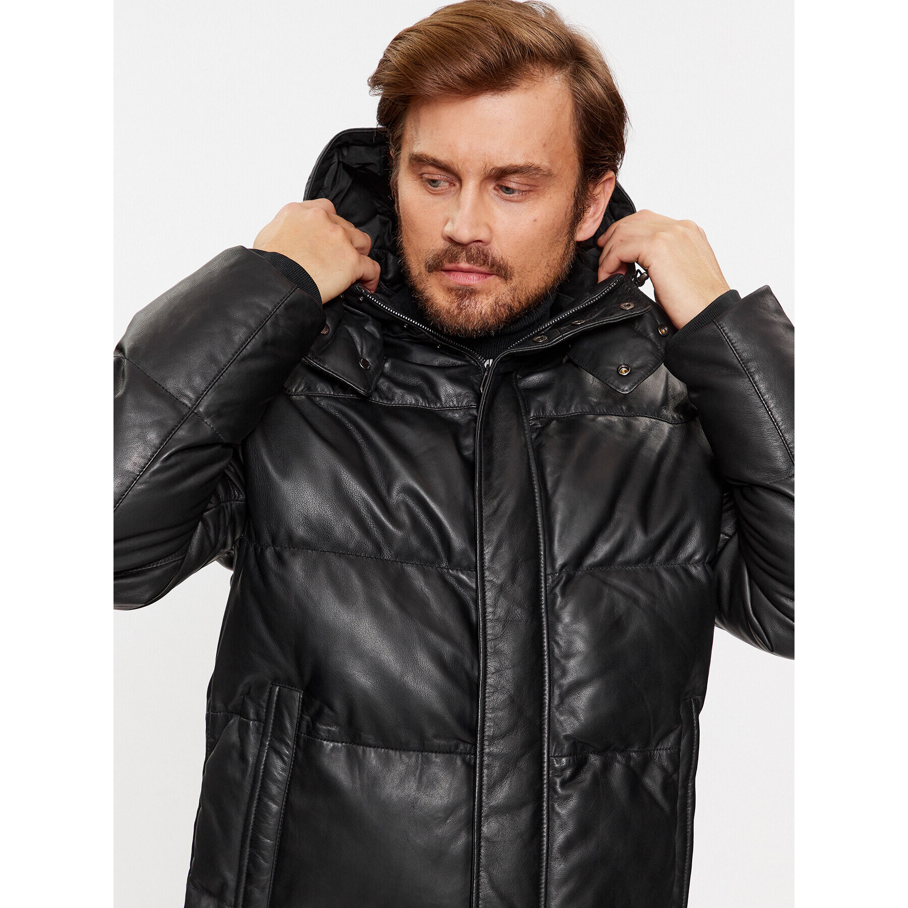 JOOP! Пухено яке Loma Черен Regular Fit - Pepit.bg