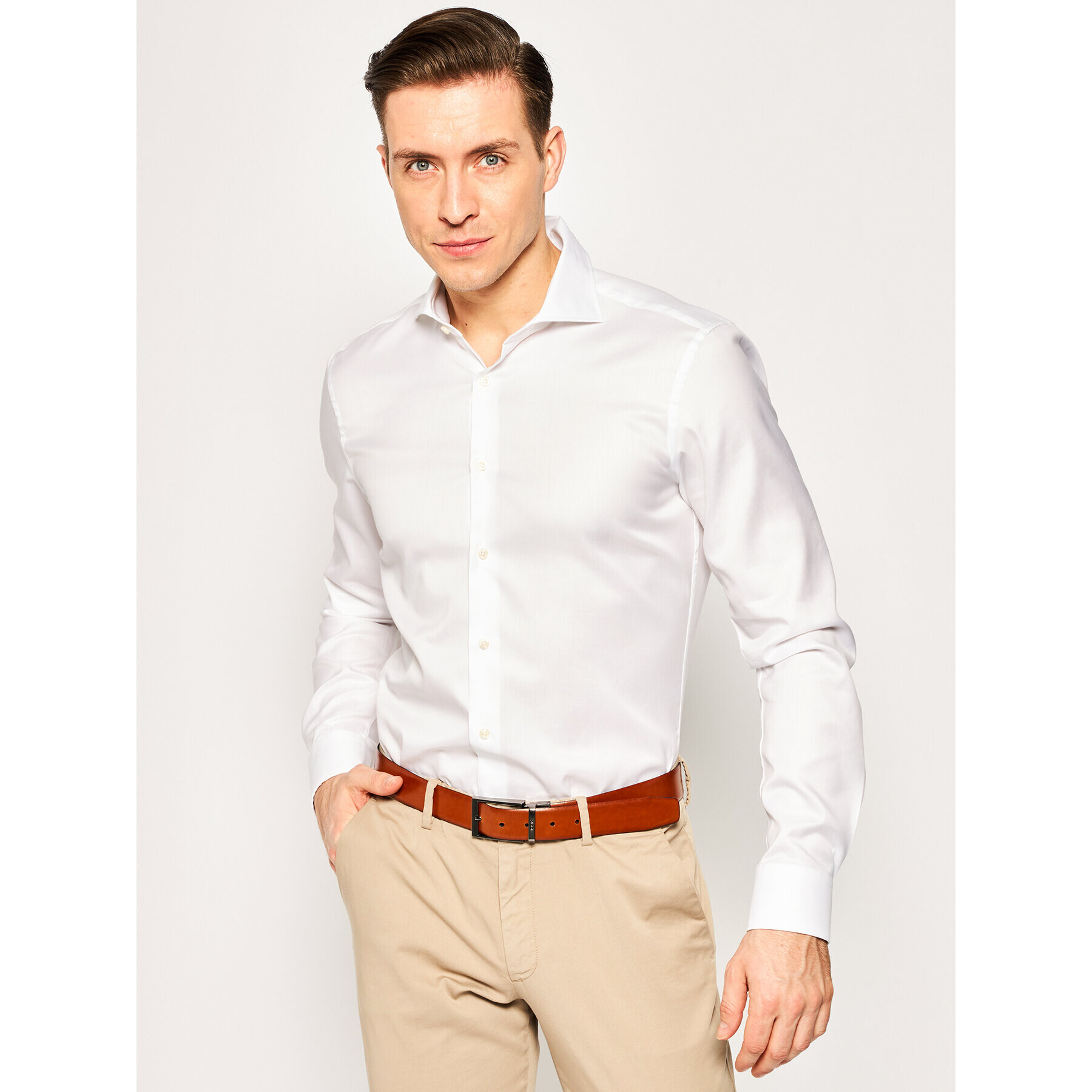 JOOP! Риза 17 JSH-04Panko 30011876 Бял Slim Fit - Pepit.bg