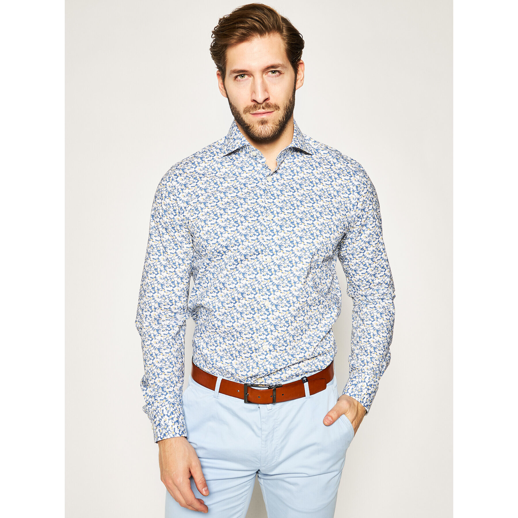 JOOP! Риза 17 JSH-04Panko 30019758 Цветен Slim Fit - Pepit.bg