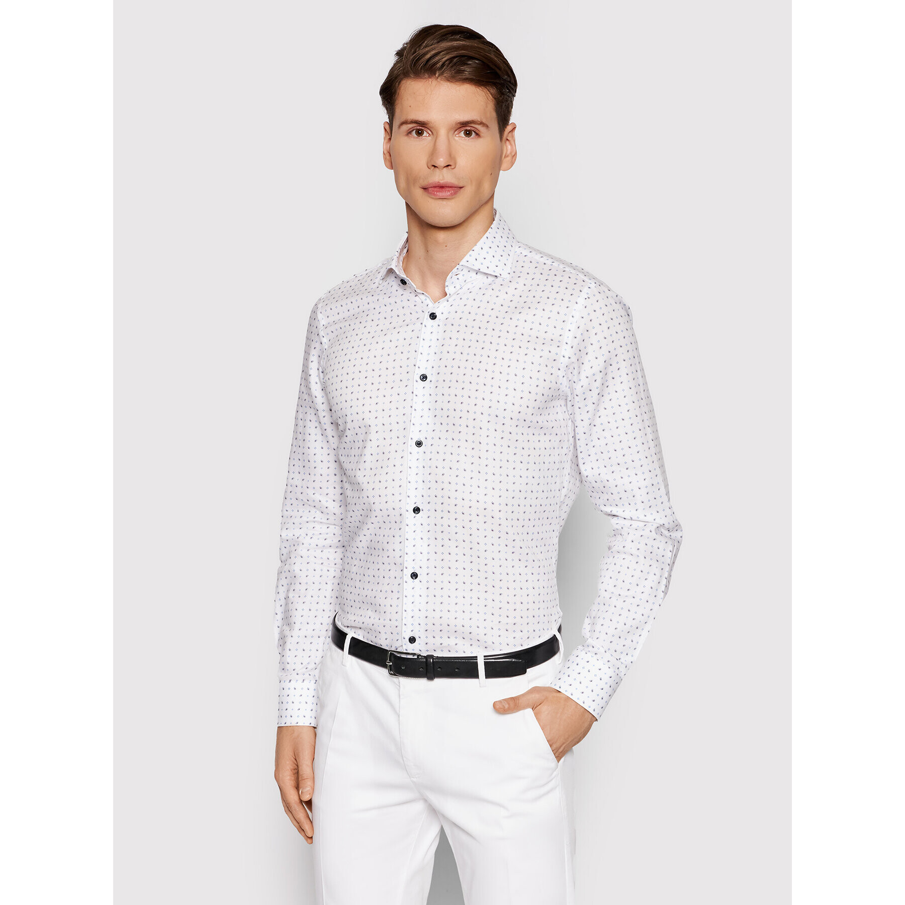 JOOP! Риза 17 Jsh-04Panko 30022849 Бял Slim Fit - Pepit.bg