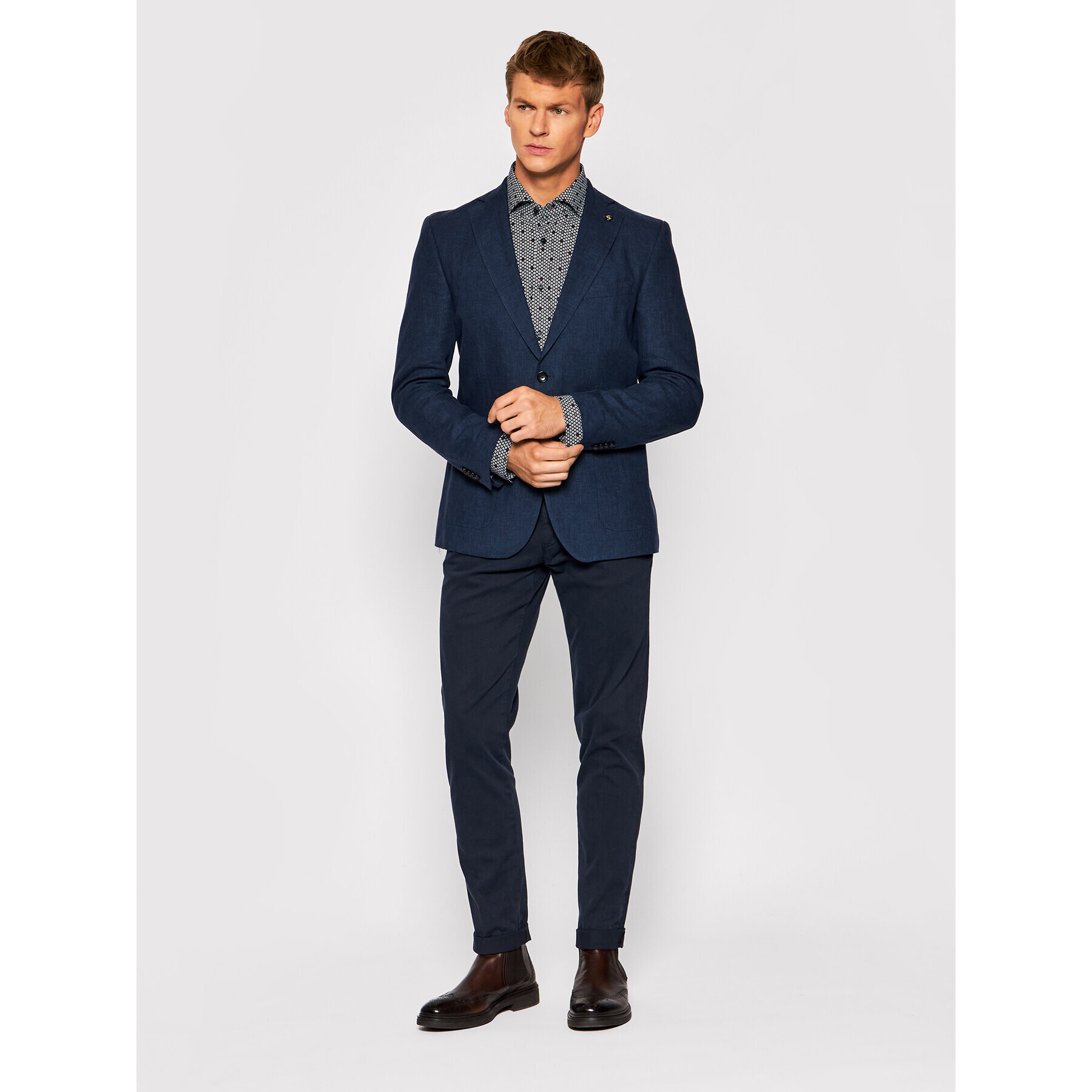 JOOP! Риза 17 Jsh-04Panko 30028612 Тъмносин Slim Fit - Pepit.bg