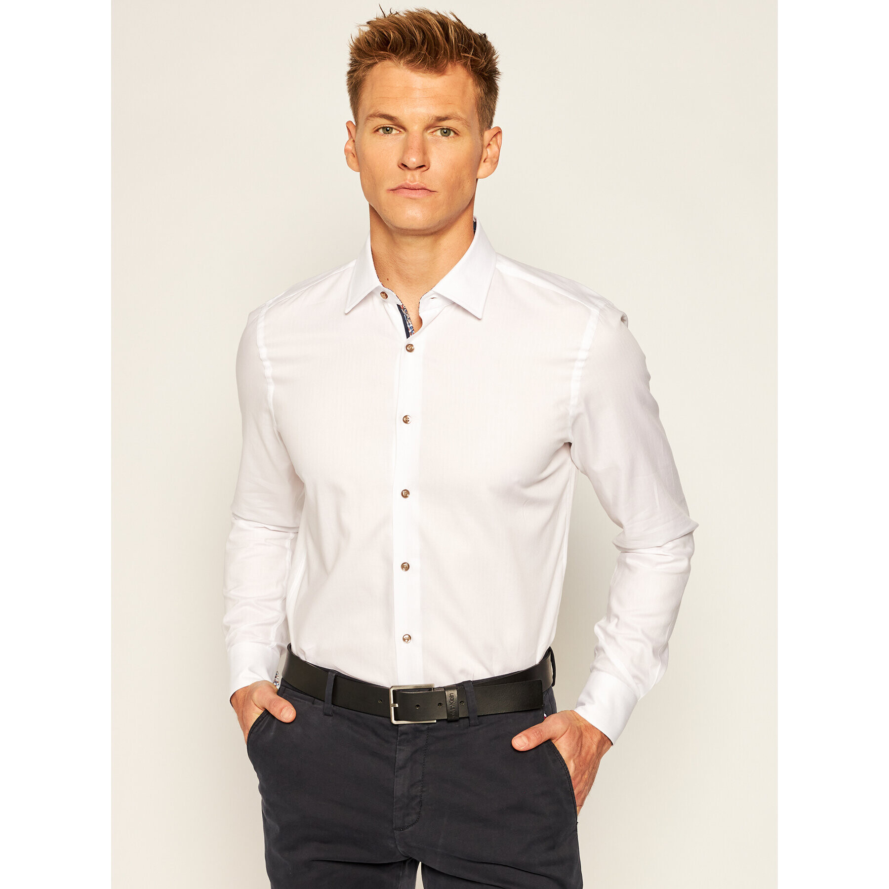 JOOP! Риза 17 Jsh-105Pierre1K 30022872 Бял Slim Fit - Pepit.bg