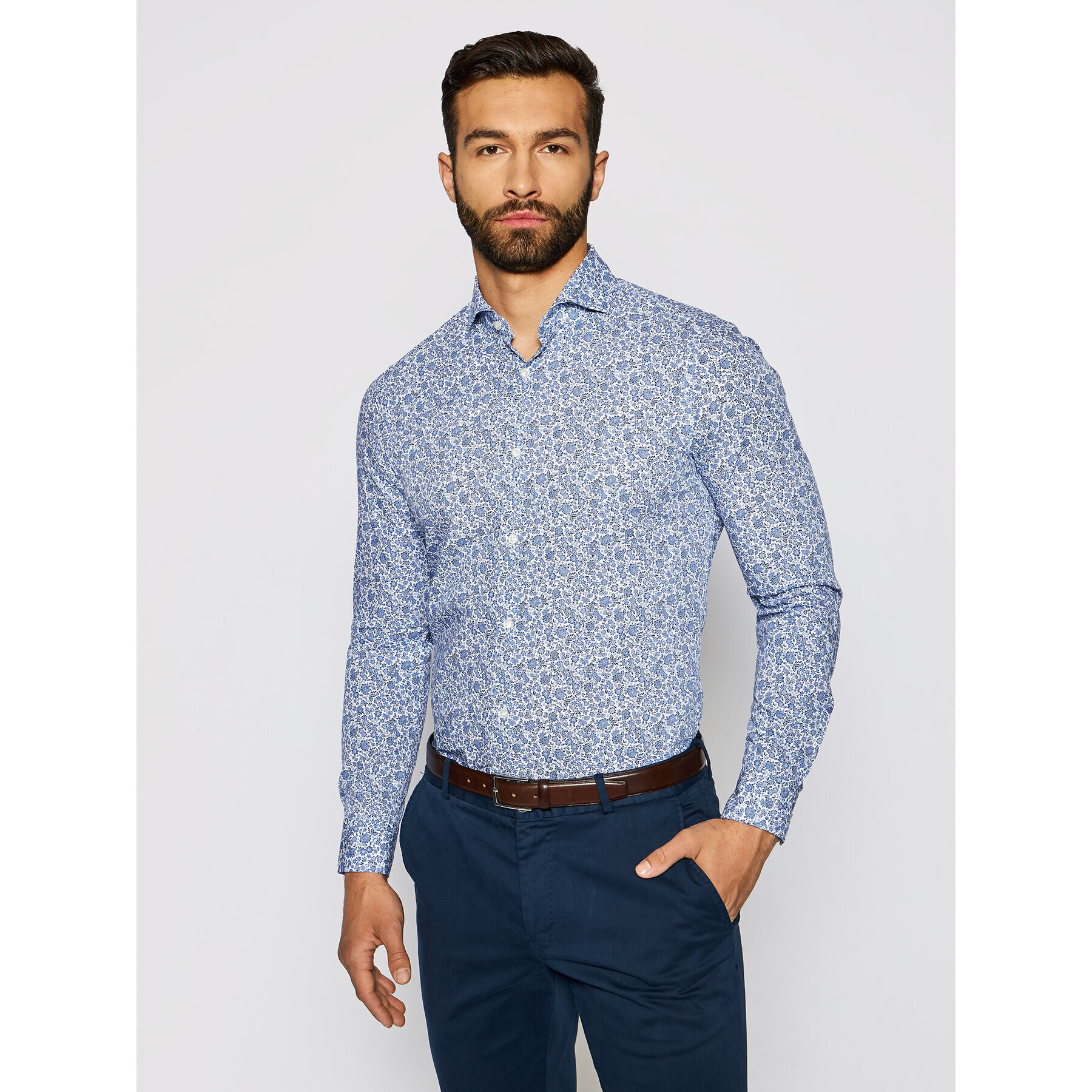 JOOP! Риза 17 Jsh-110Pejos-W 30024921 Син Slim Fit - Pepit.bg