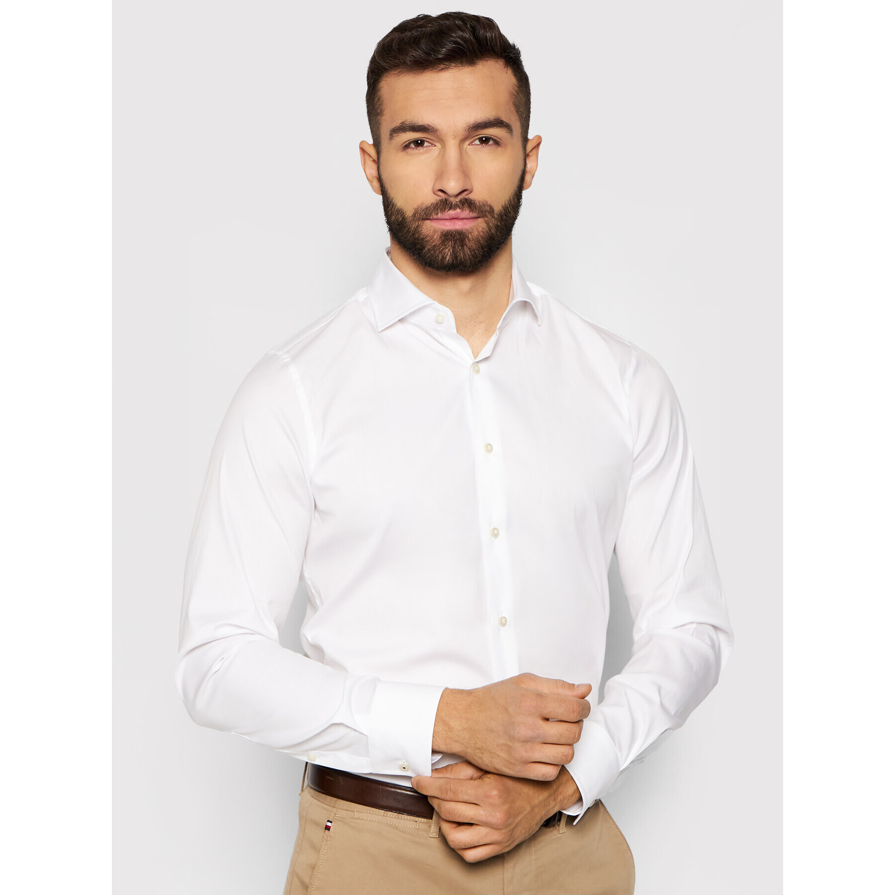 JOOP! Риза 17 Jsh-70Emil 30022812 Бял Extra Slim Fit - Pepit.bg