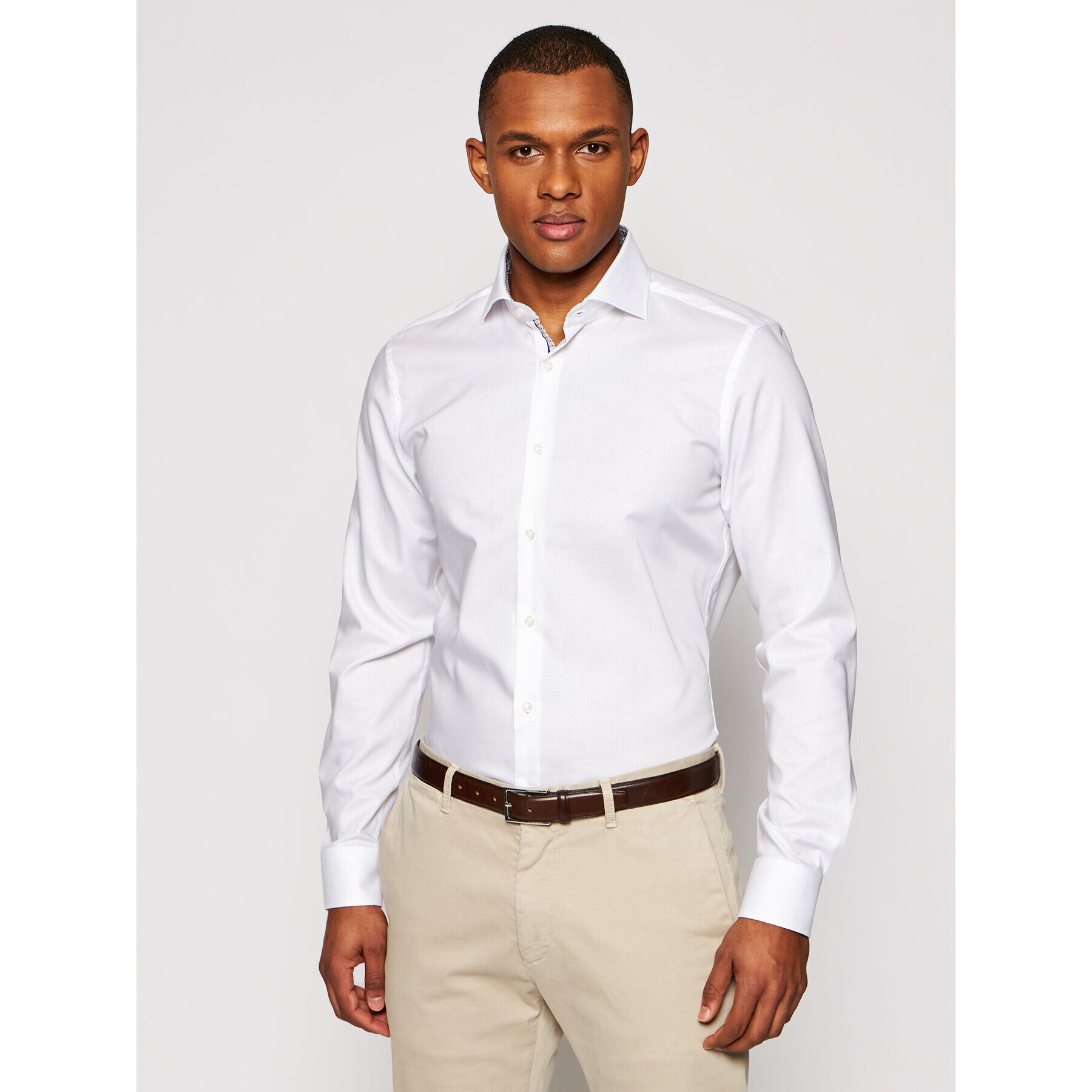 JOOP! Риза 17 Jsh-90Pankok 30021198 Бял Slim Fit - Pepit.bg