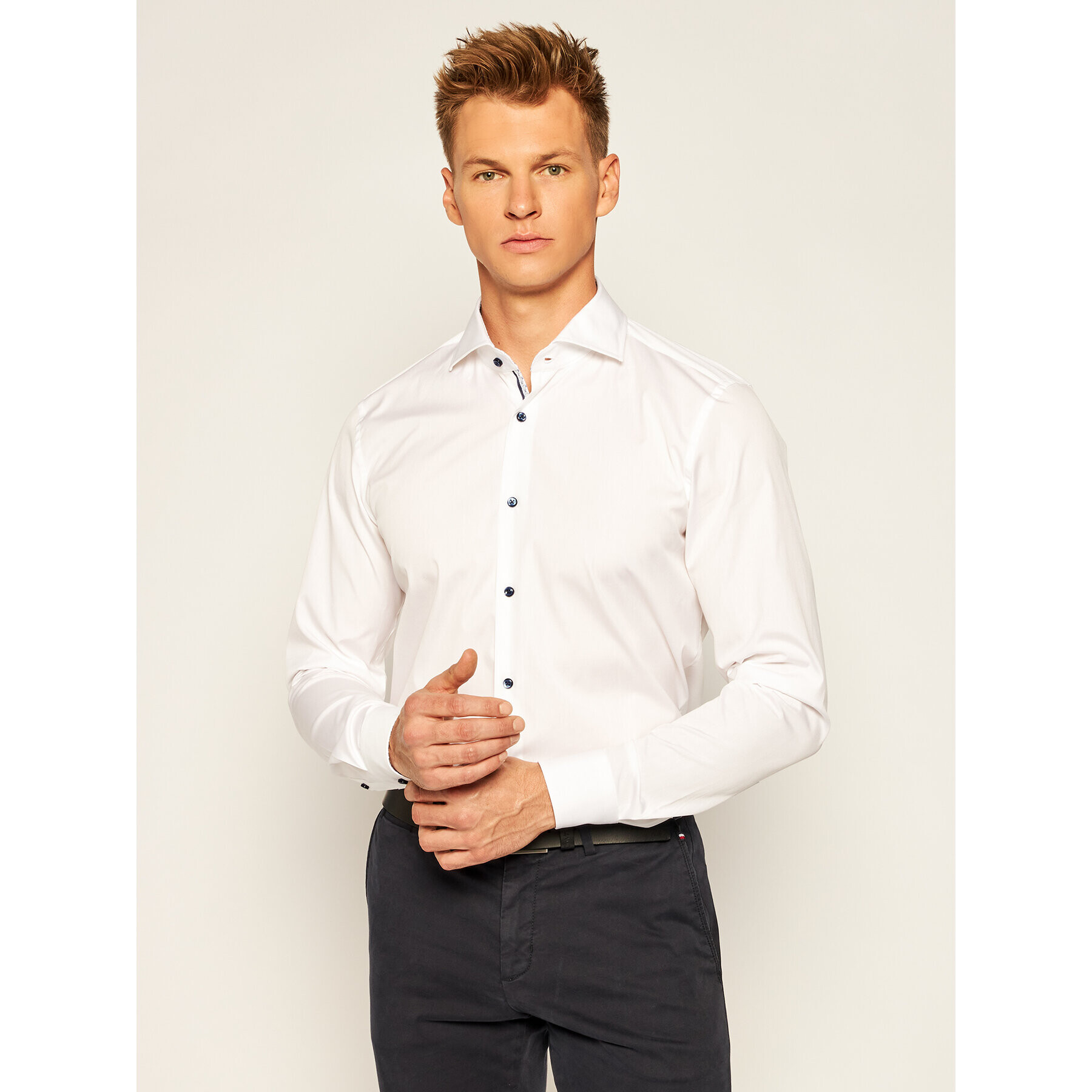 JOOP! Риза 17 Jsh-90Pankok 30021204 Бял Slim Fit - Pepit.bg