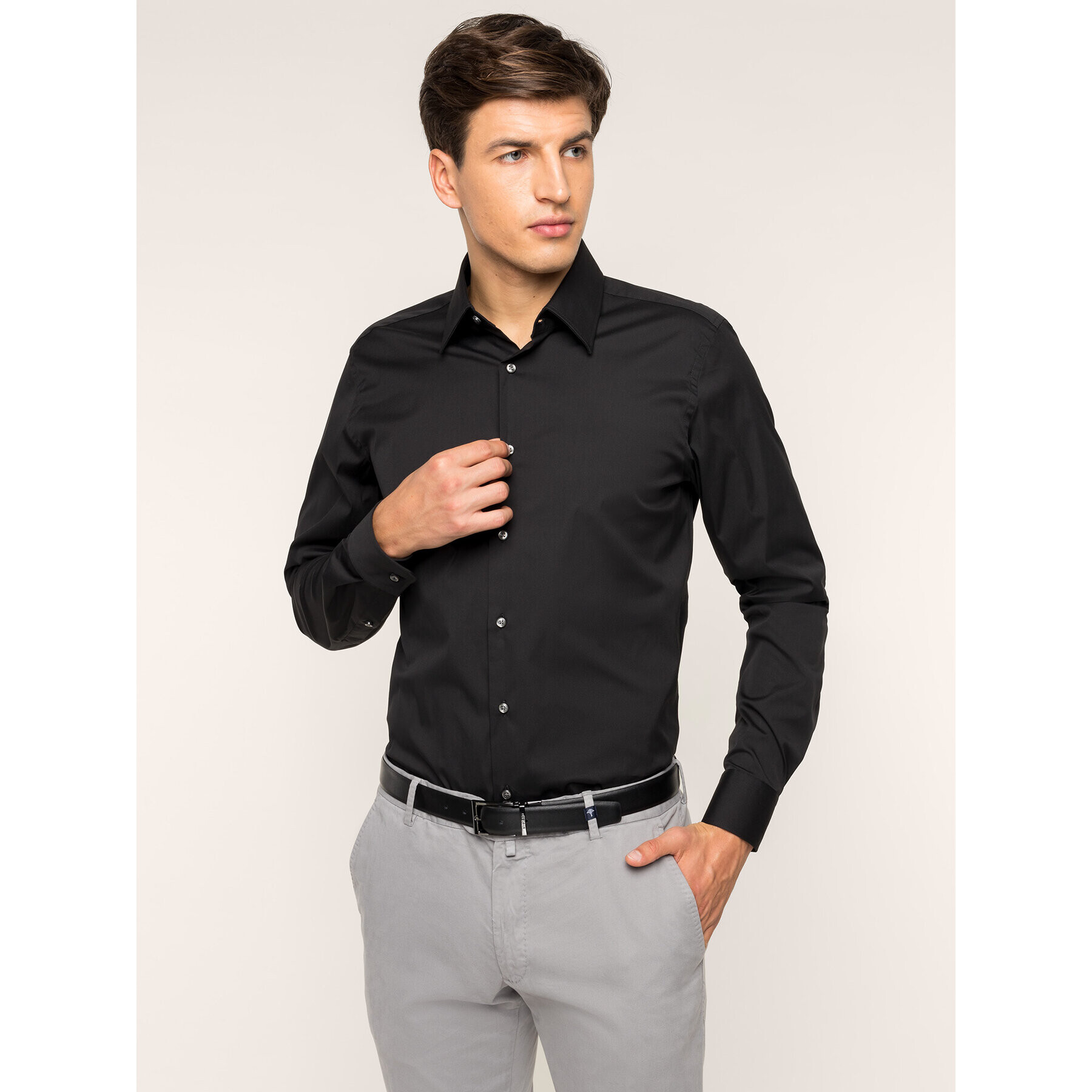 JOOP! Риза 30011827 Черен Slim Fit - Pepit.bg