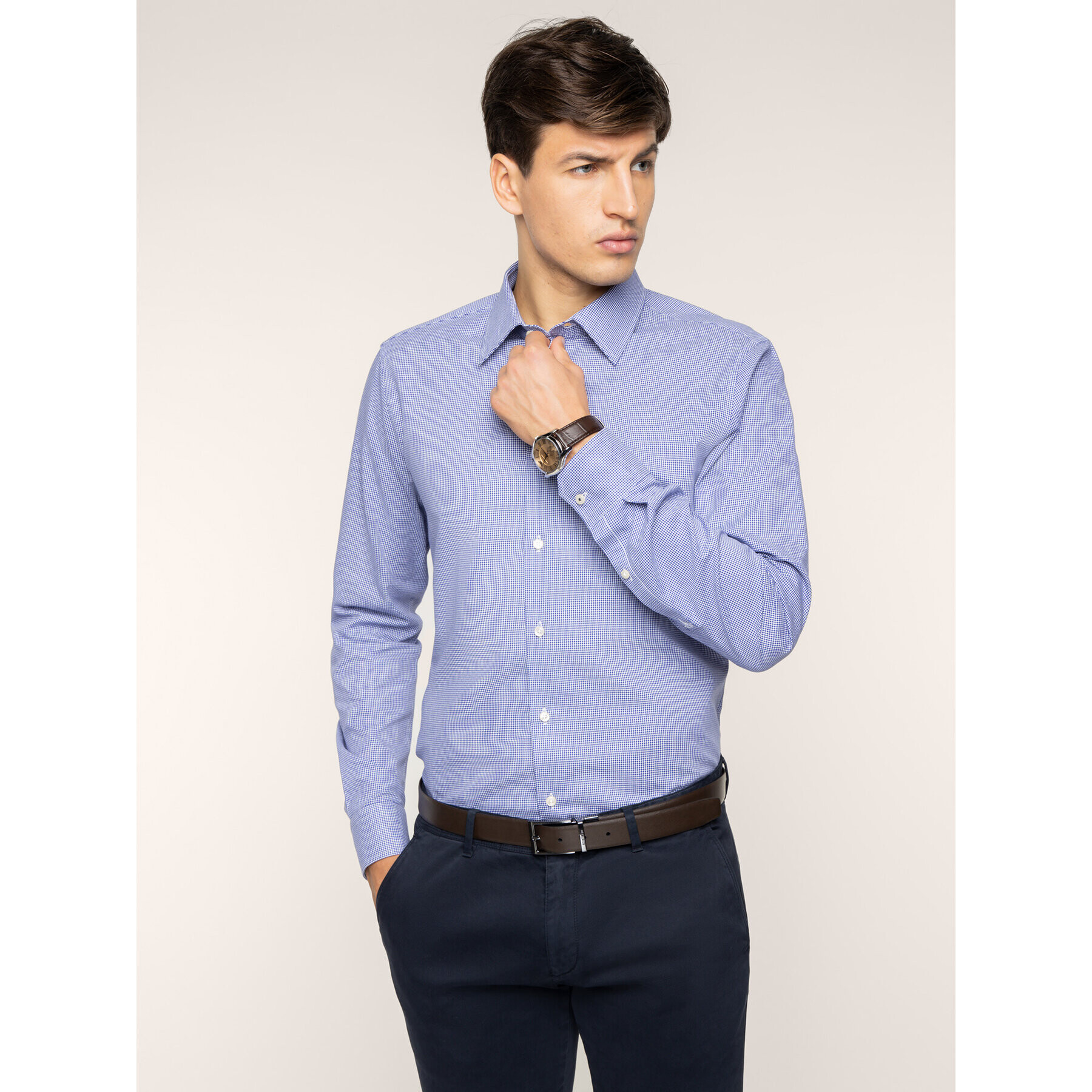 JOOP! Риза 30017073 Виолетов Slim Fit - Pepit.bg