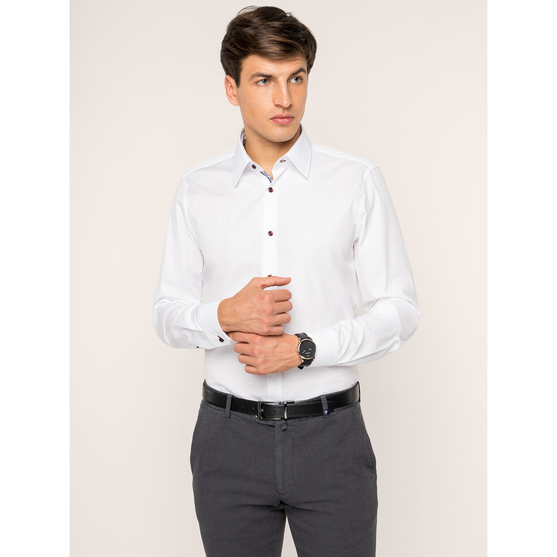 JOOP! Риза 30017563 Бял Slim Fit - Pepit.bg