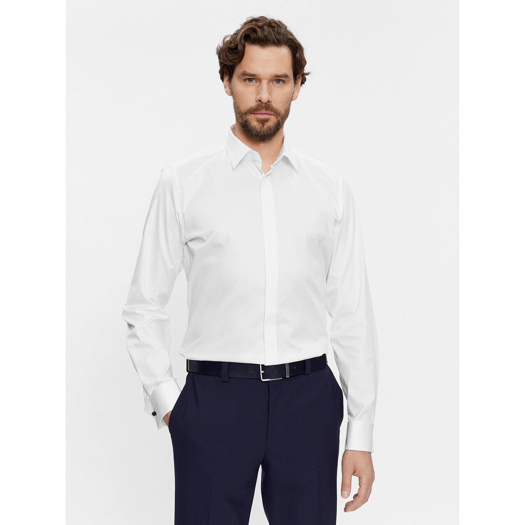 JOOP! Риза 30035818 Бял Slim Fit - Pepit.bg