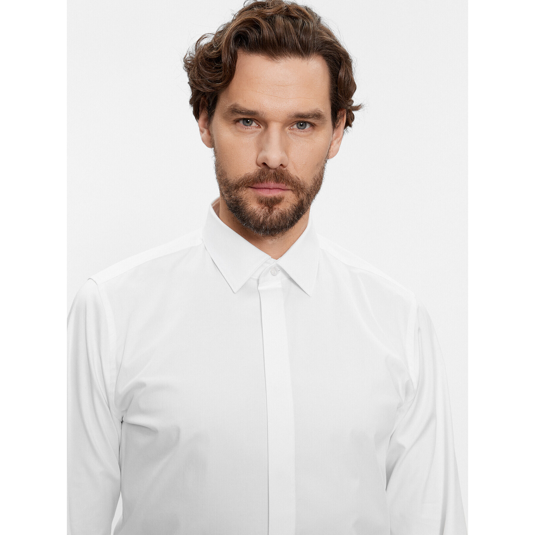 JOOP! Риза 30035818 Бял Slim Fit - Pepit.bg