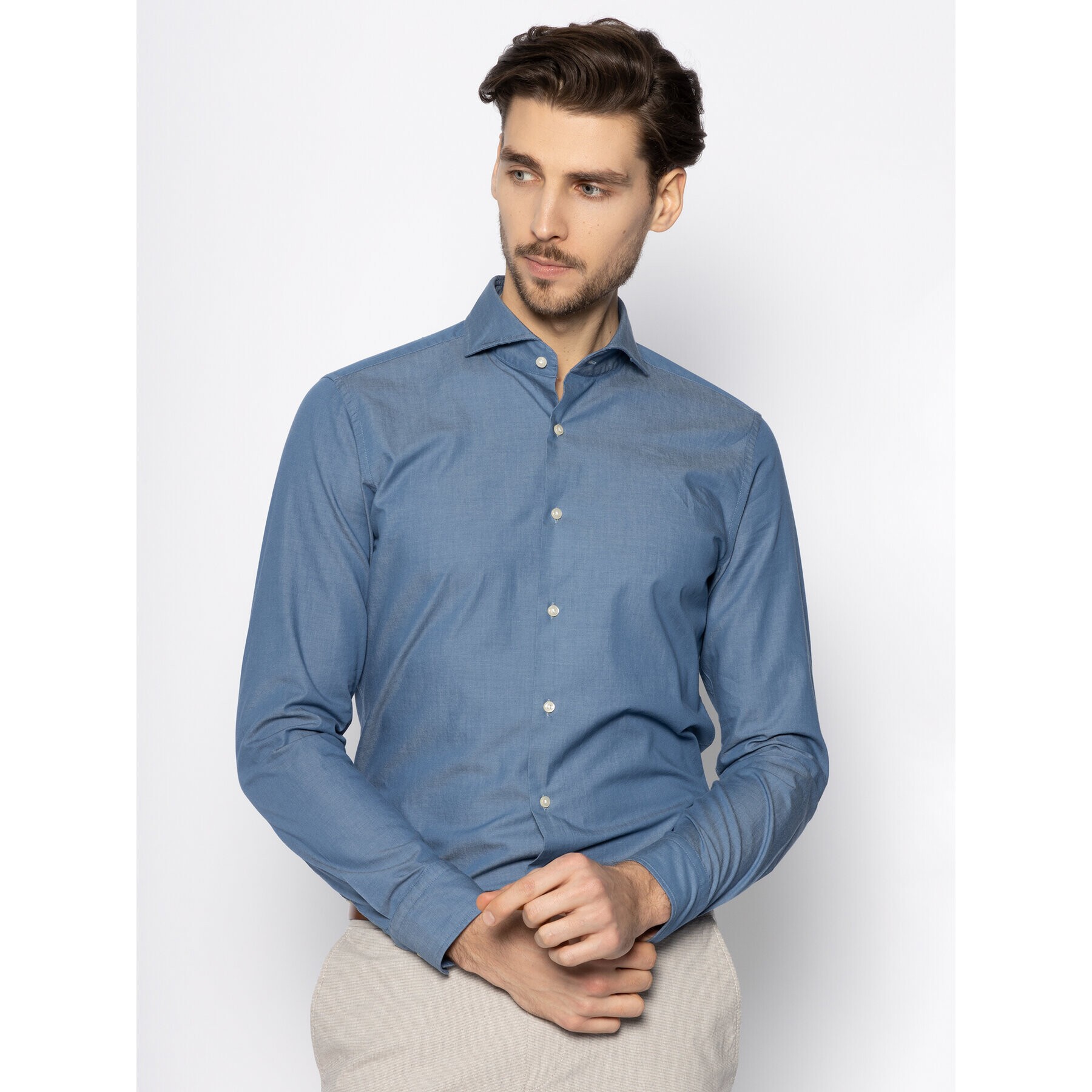 JOOP! Риза Jhs-69Pajos-W 30019775 Син Slim Fit - Pepit.bg