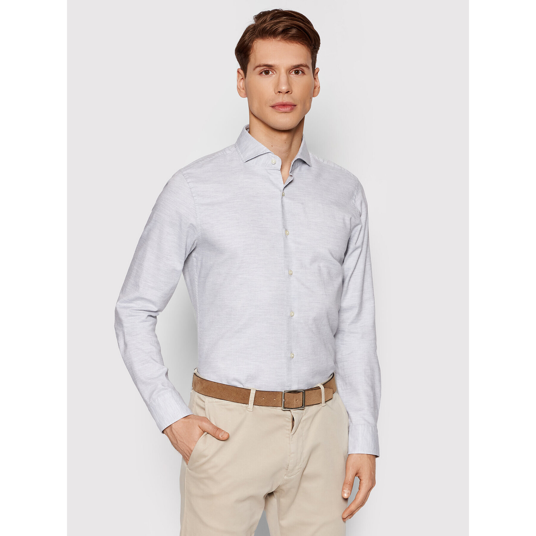 JOOP! Риза Pajos 30018902 Сив Slim Fit - Pepit.bg