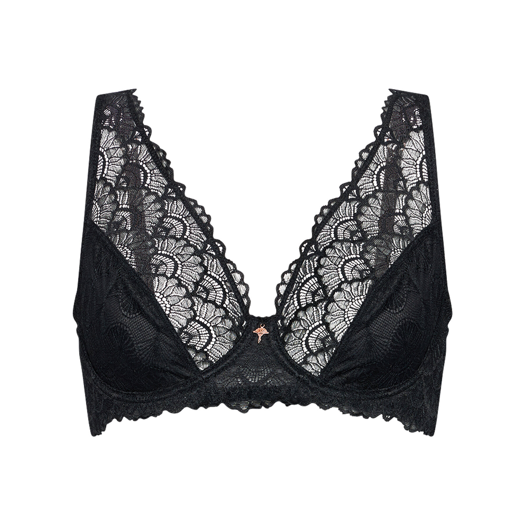 JOOP! Сутиен с банели Lovely Lace 607015 Черен - Pepit.bg