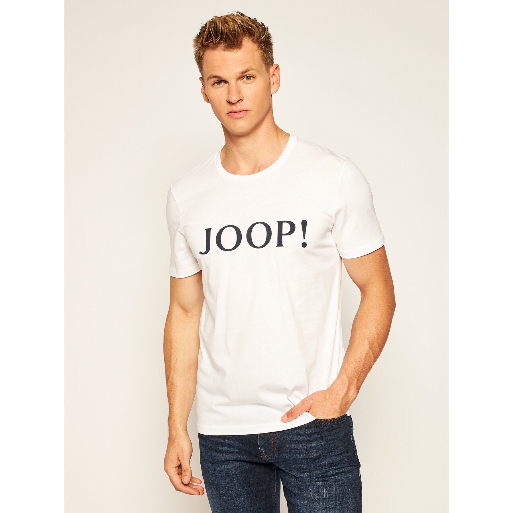 JOOP! Тишърт 17 JJ-06Alerio 30021350 Бял Regular Fit - Pepit.bg